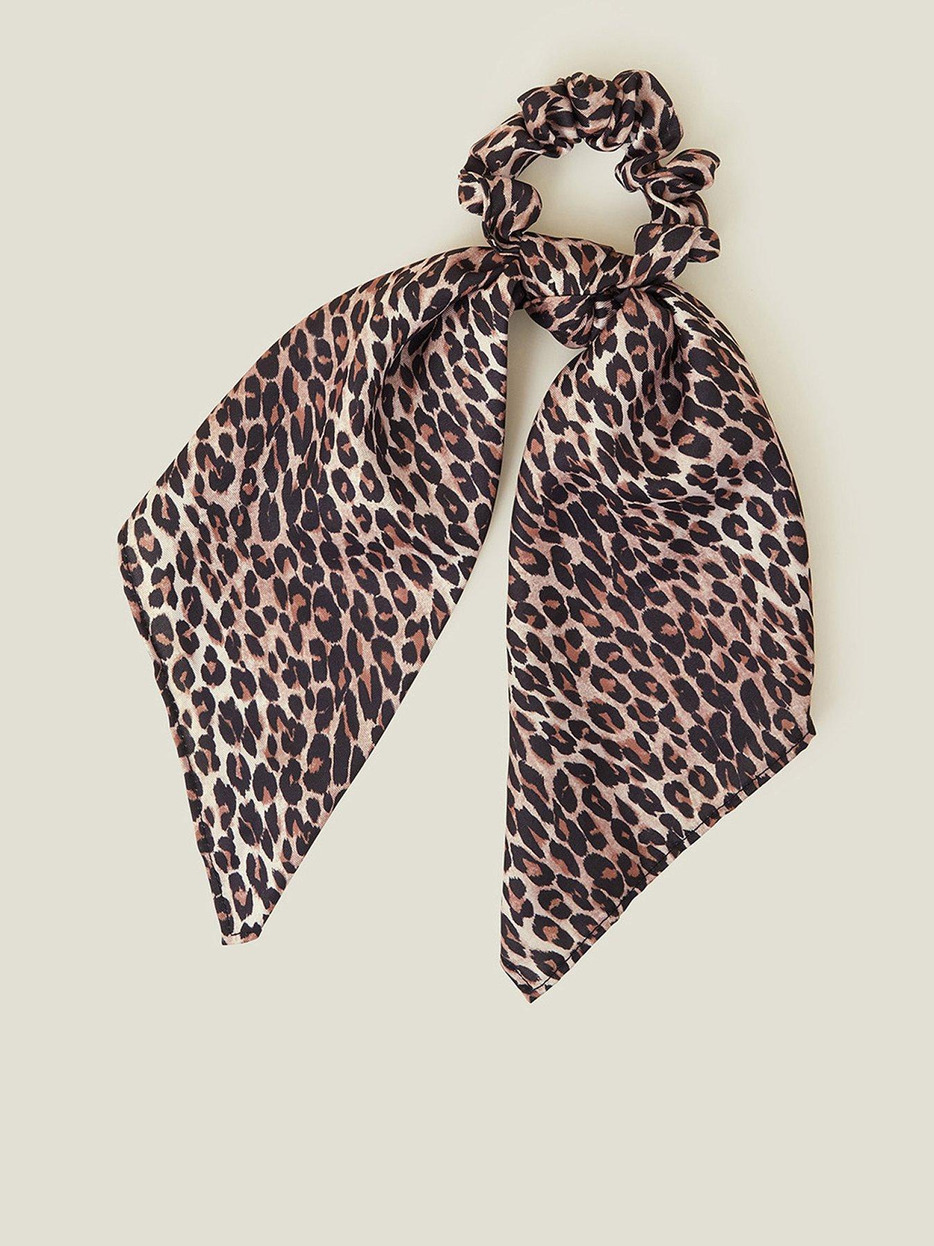 Image 1 of 3 of Accessorize Leopard Scrunchie Scarf