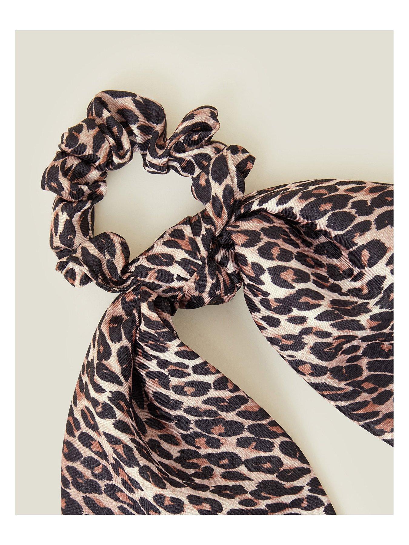 Image 3 of 3 of Accessorize Leopard Scrunchie Scarf
