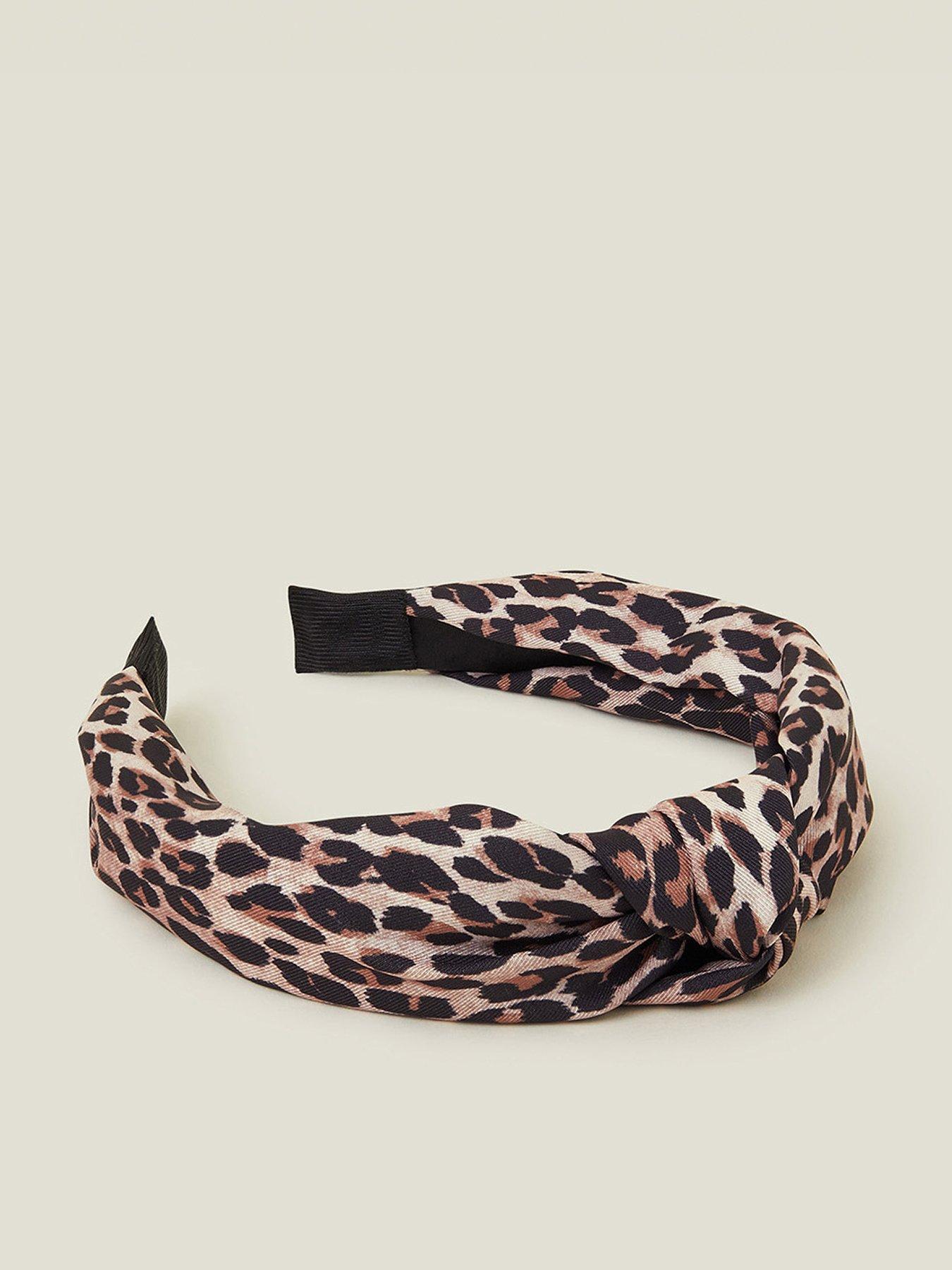 Image 1 of 3 of Accessorize Leopard Knot Headband