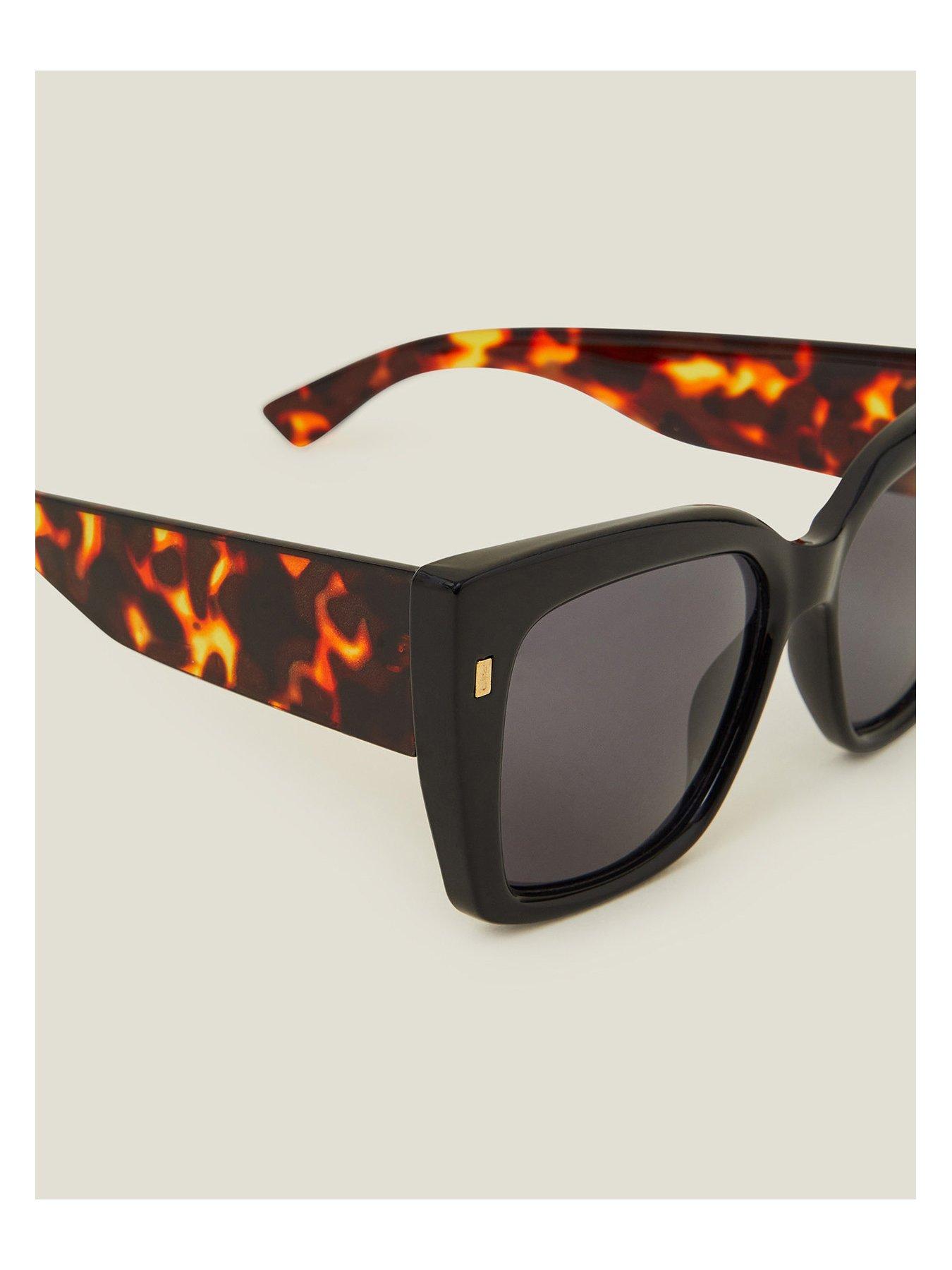 Image 3 of 3 of Accessorize Contrast Chunky Cateye Sunglasses