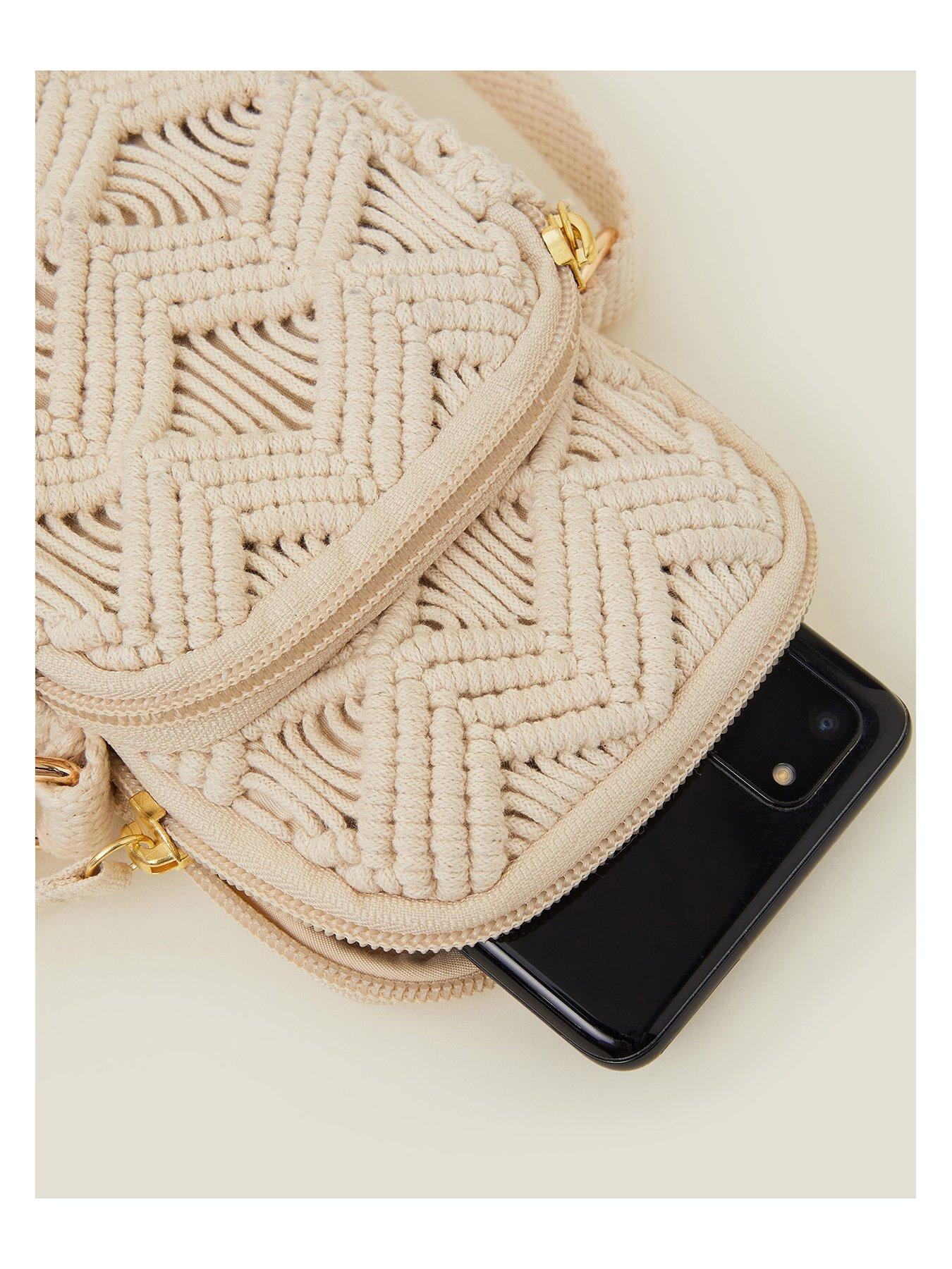 Image 4 of 4 of Accessorize Macrame Phone Bag