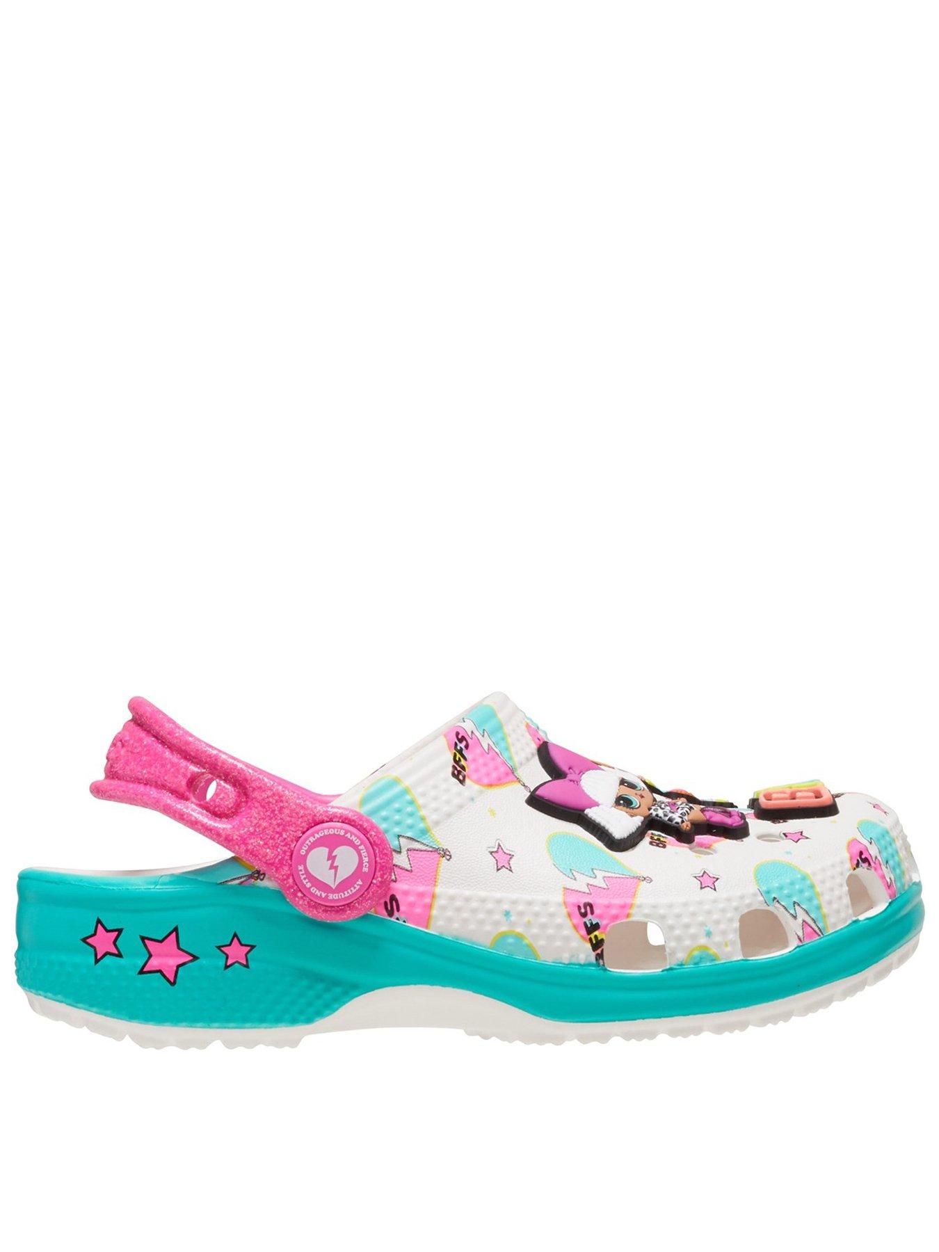 Crocs White Multi Lol Bff Toddler, White, Size 8 Younger