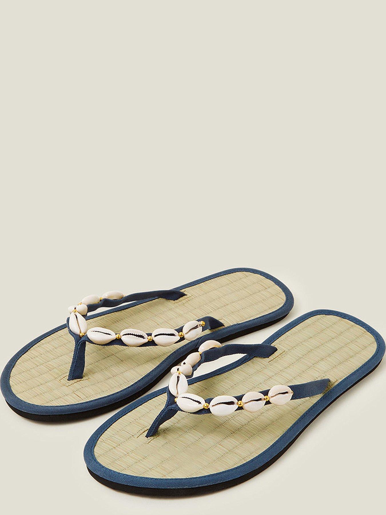 Accessorize Shell Seagrass Flip Flops Very
