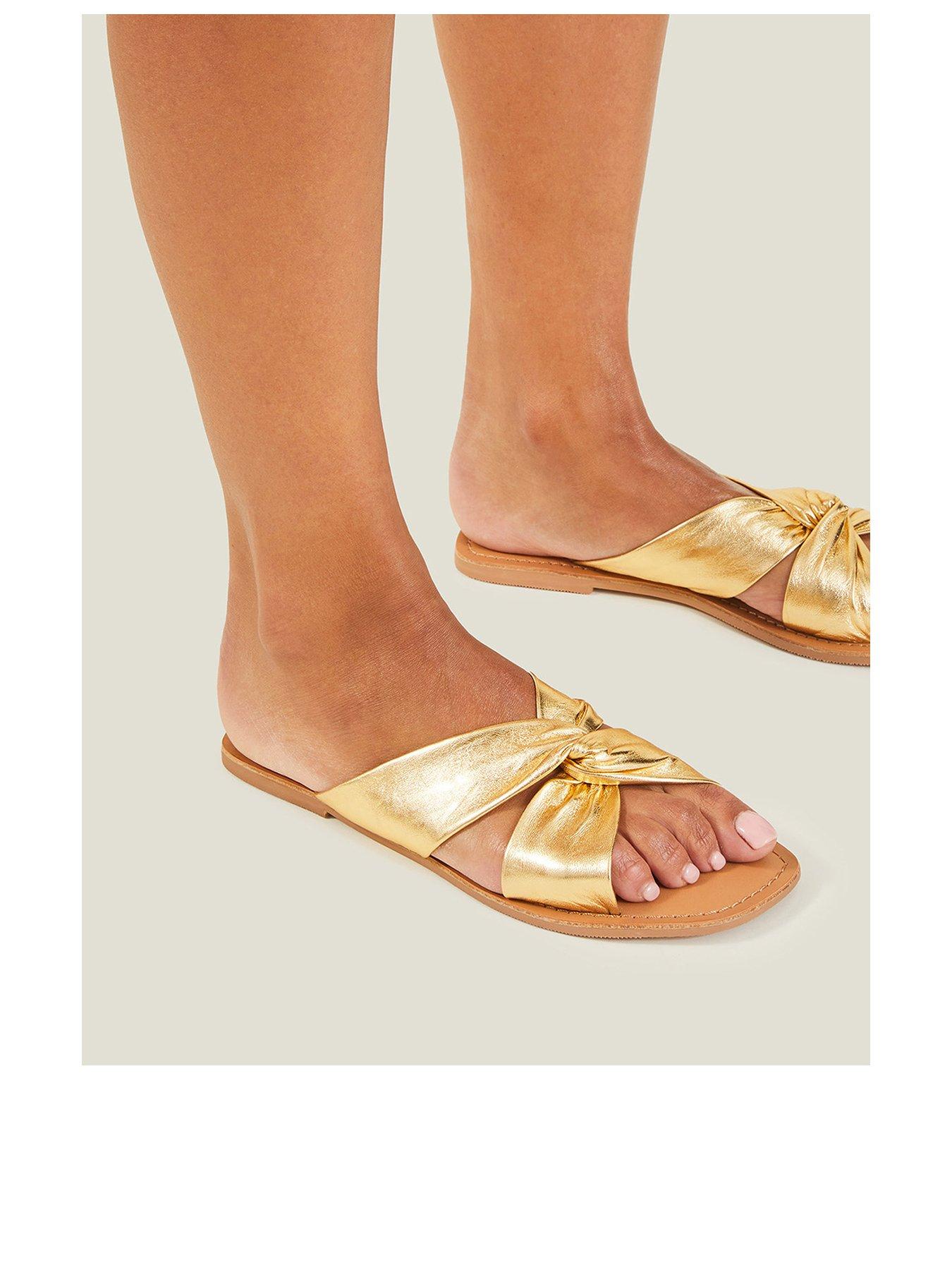 knotted leather sandals