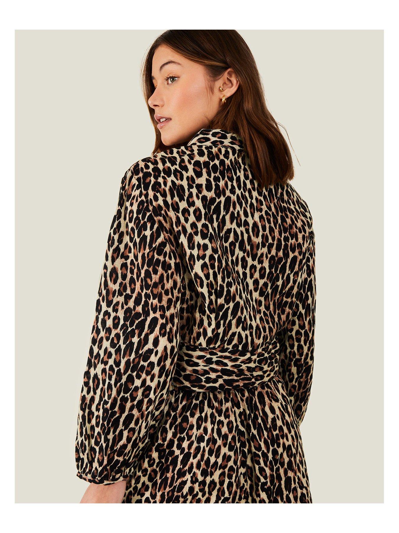 Accessorize Leopard Print Tie Front Shirt | Very