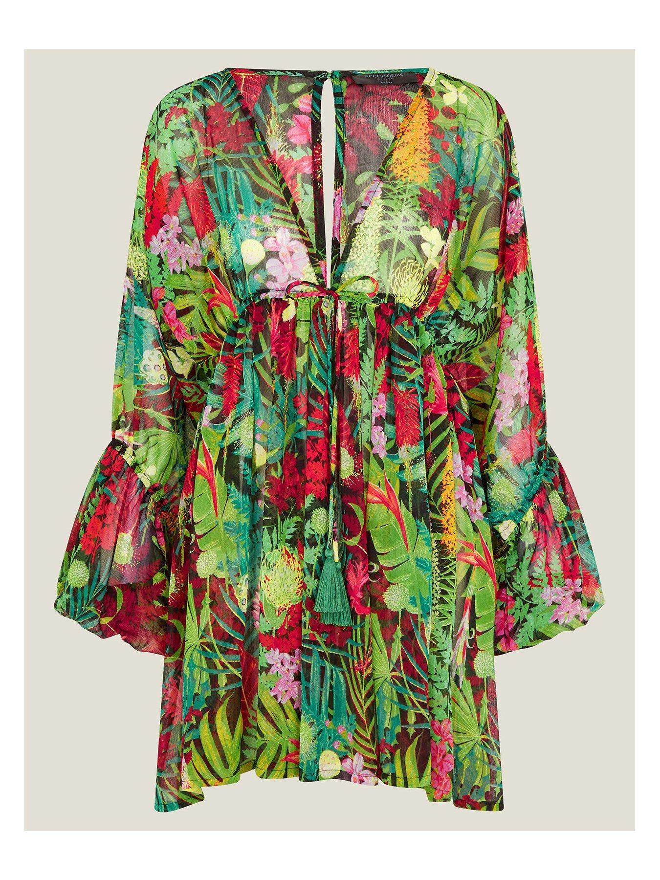 Jungle Green Textured Bracelet Sleeve Collared Button Up Dual Tied Mini Dress main image 0