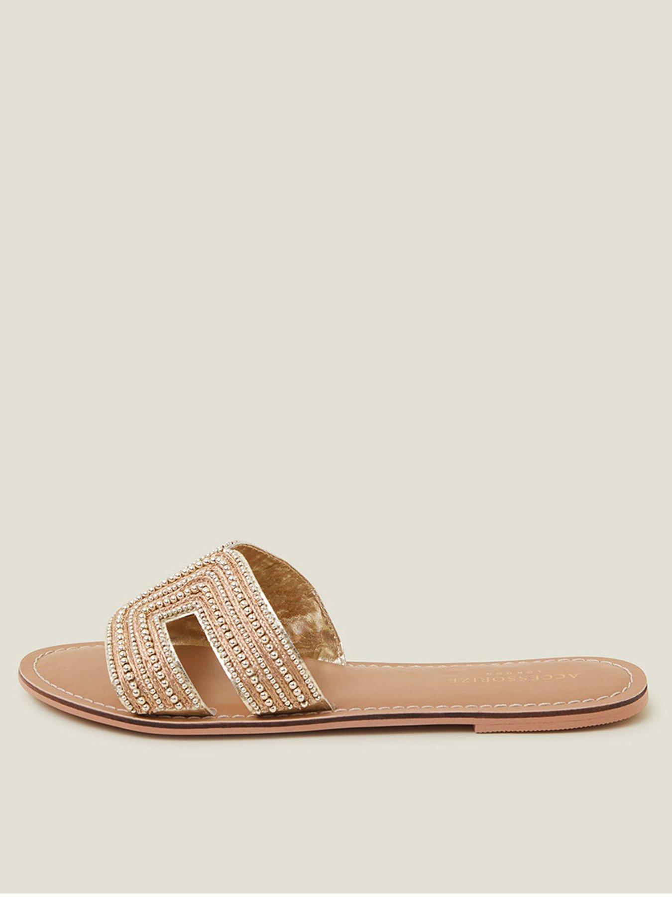 Gold deals holiday sandals