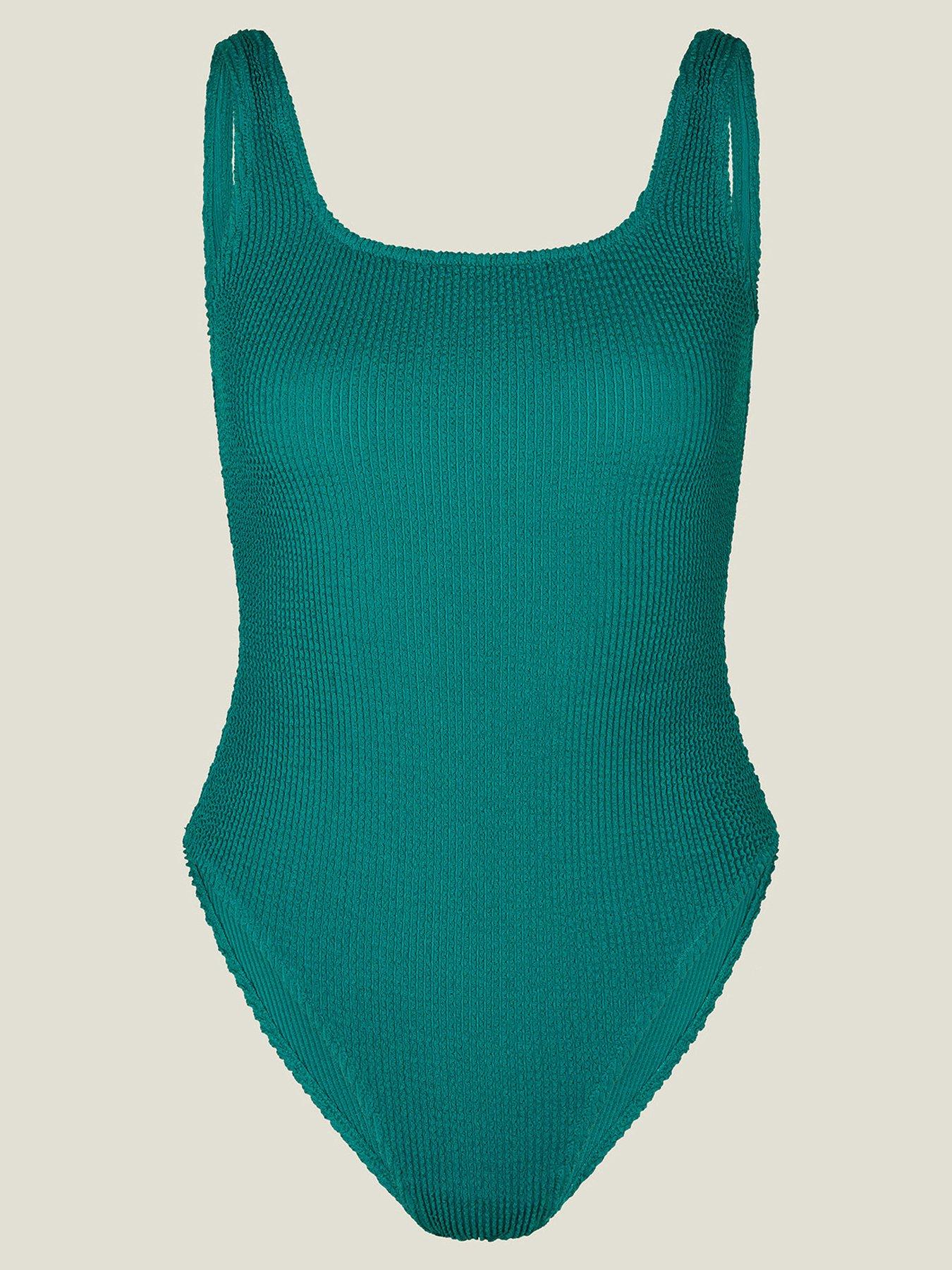 Accessorize Crinkle Swimsuit - Blue