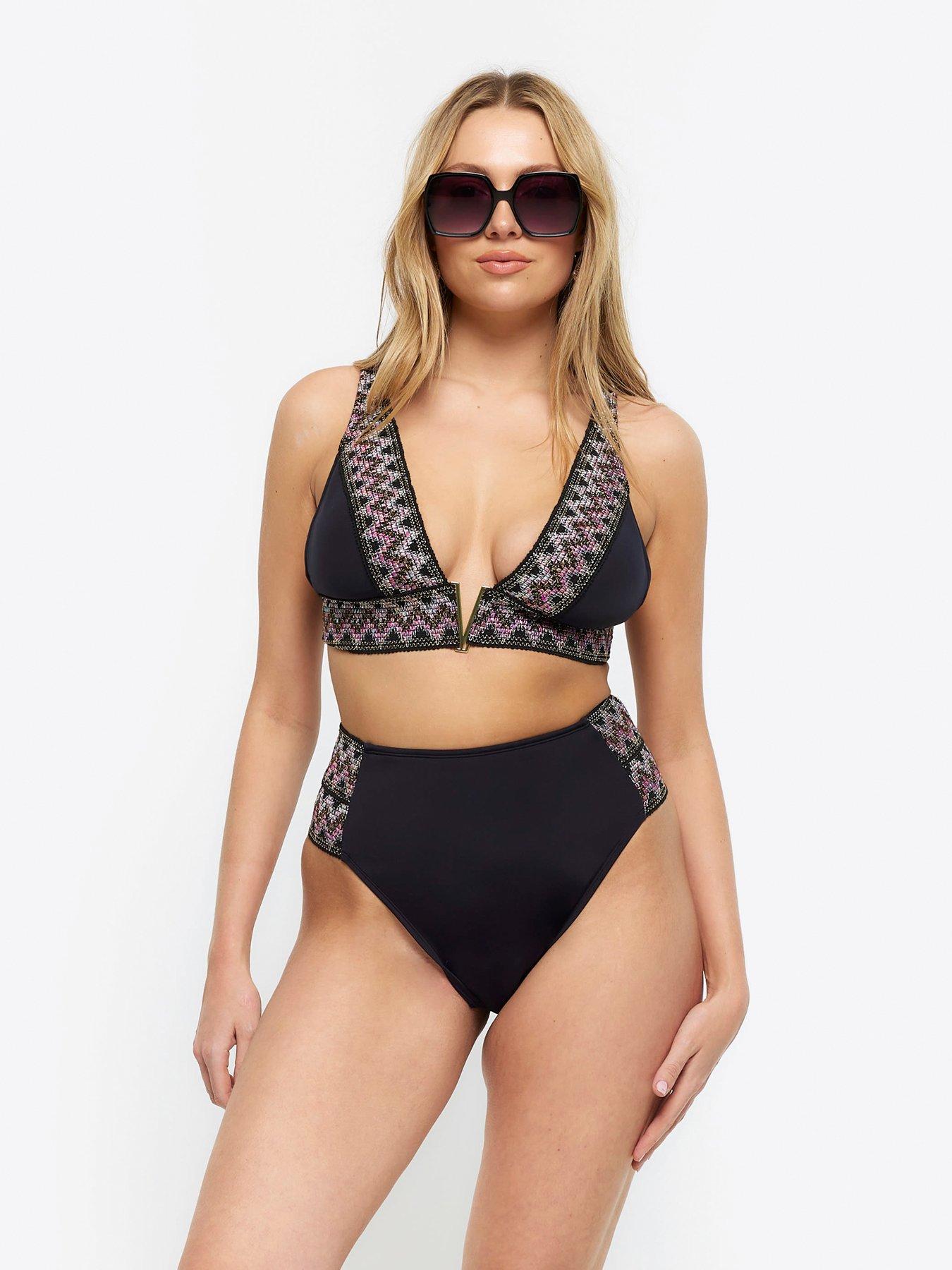 River island leopard print bikini deals