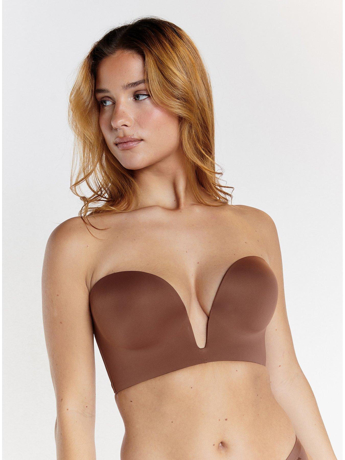 Boux Avenue Underwired Strapless Bra - 04 Deep - Brown