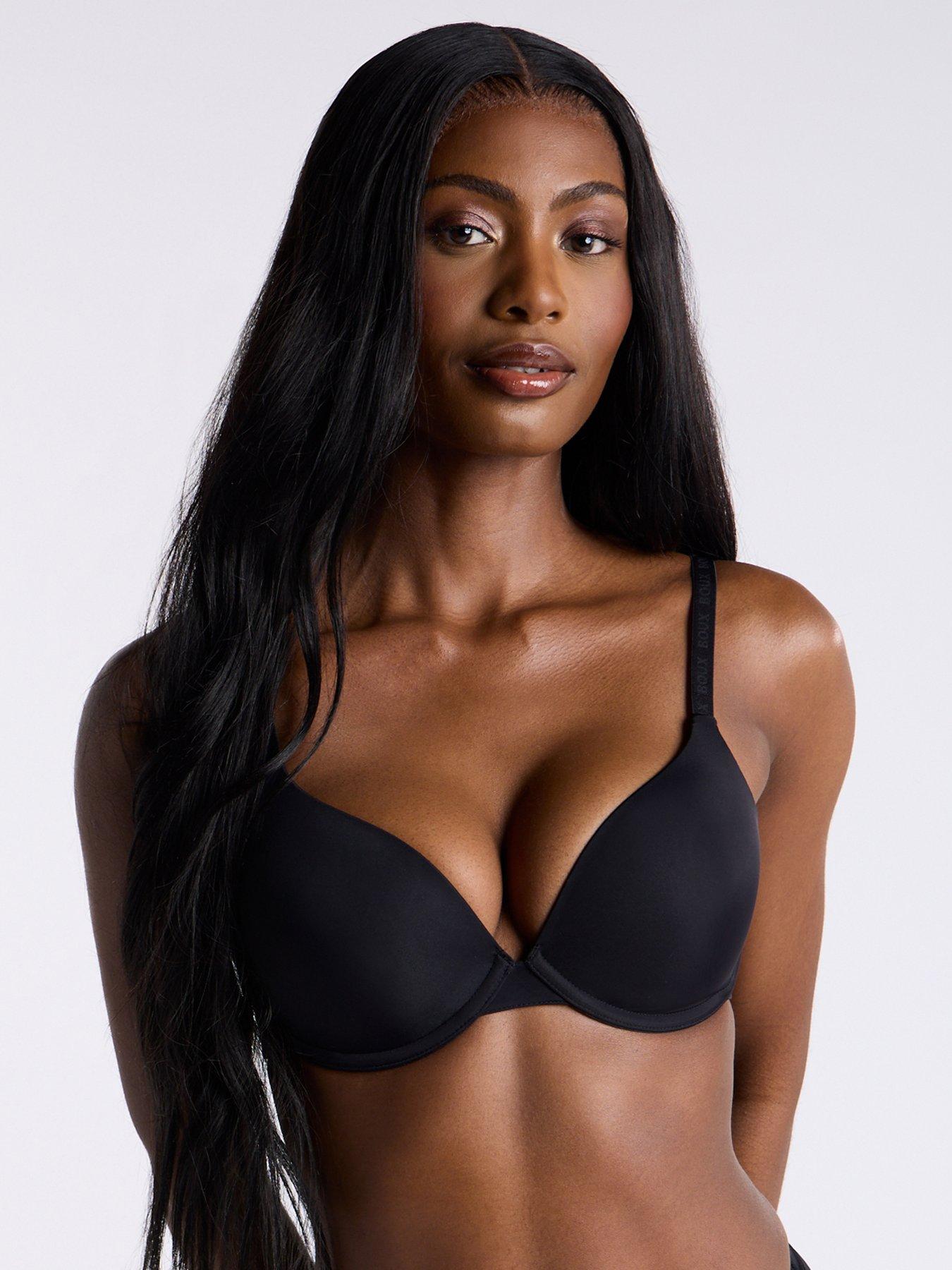 Image 1 of 4 of Boux Avenue T-Shirt Bra - 00 Dark - Black
