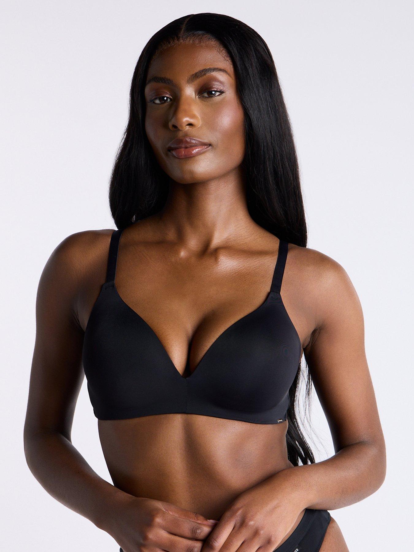 Image 1 of 5 of Boux Avenue Non Wired Plunge Bra - 00 Dark - Black