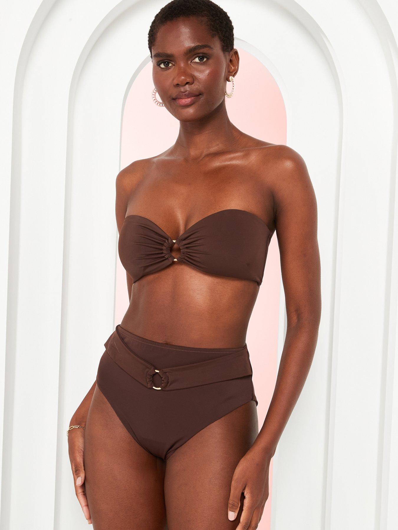 undefined Rhodes Bandeau Bikini Top - Chocolate