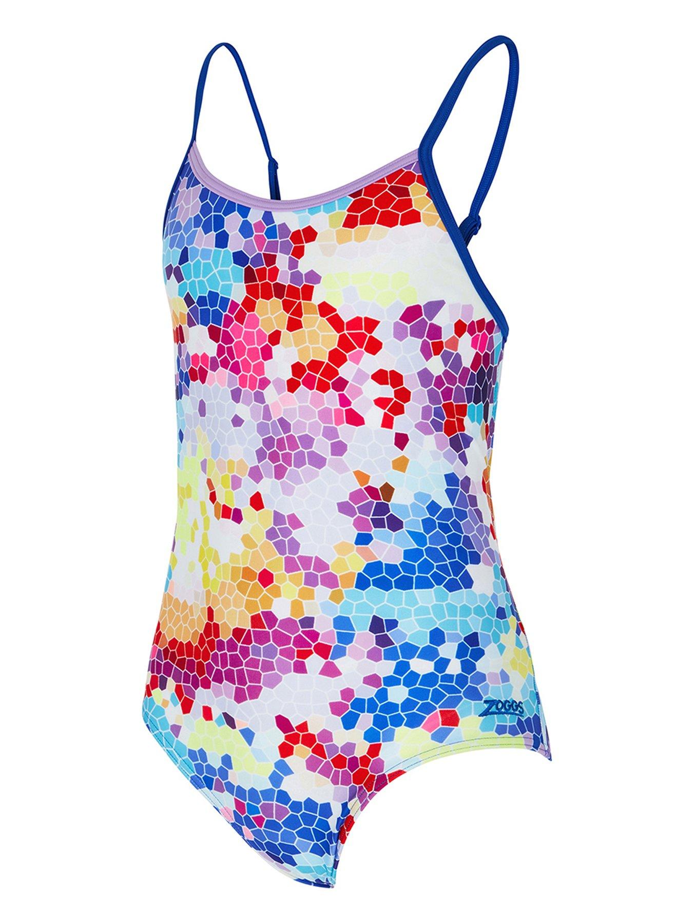 Image 1 of 2 of Zoggs Jigsaw Starback Girls Swimsuit-multi