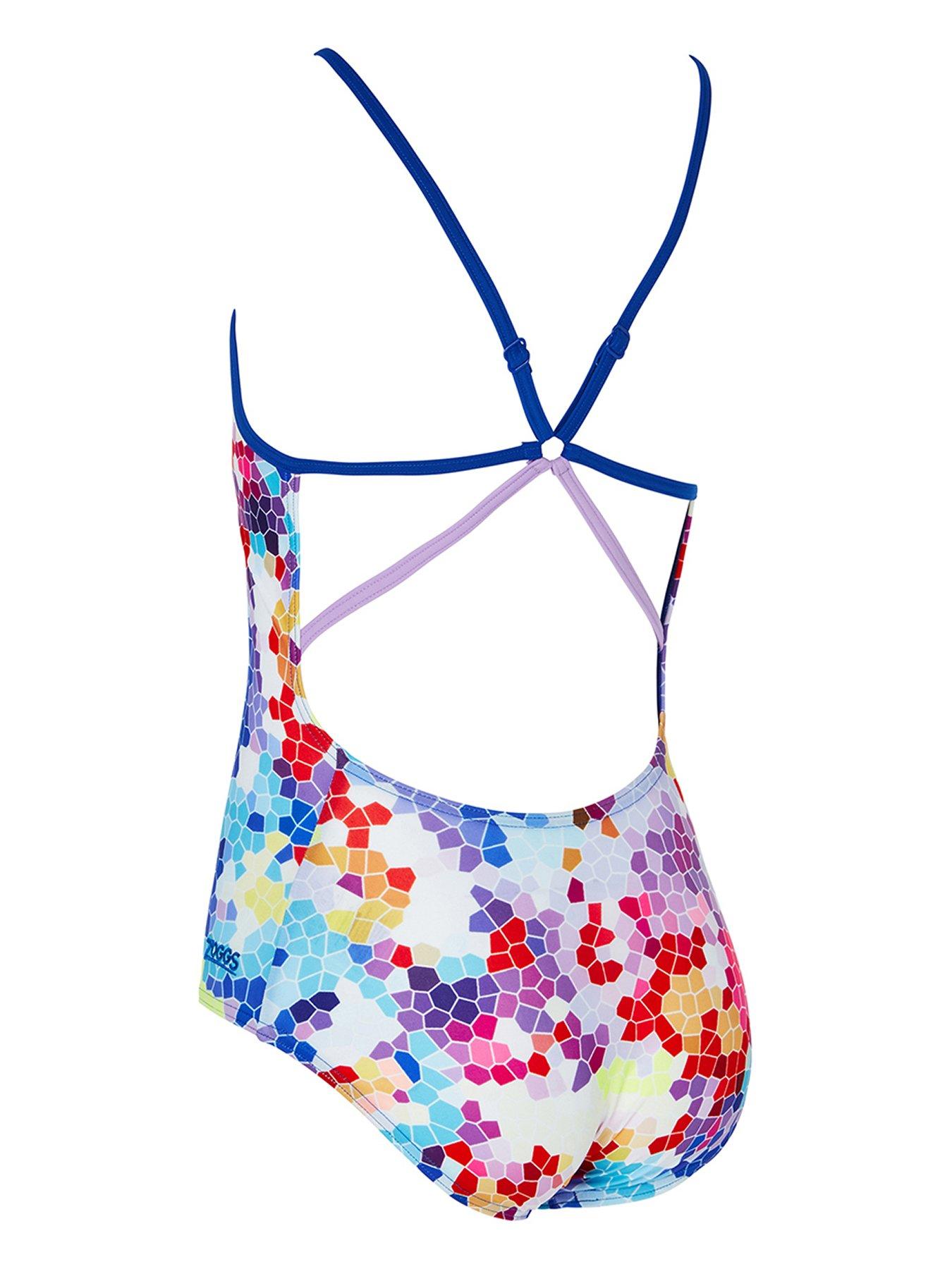 Image 2 of 2 of Zoggs Jigsaw Starback Girls Swimsuit-multi