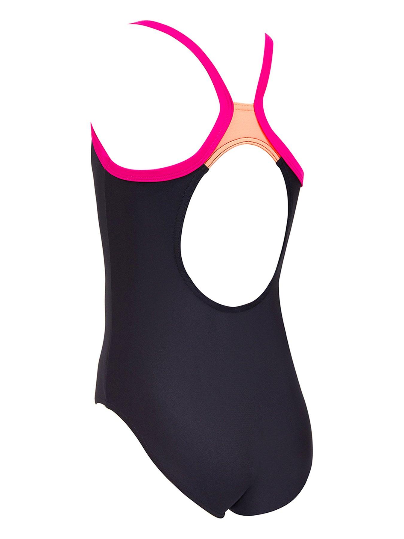 Image 2 of 2 of Zoggs Kerrawa Strikeback Girls Swimsuit-black Multi