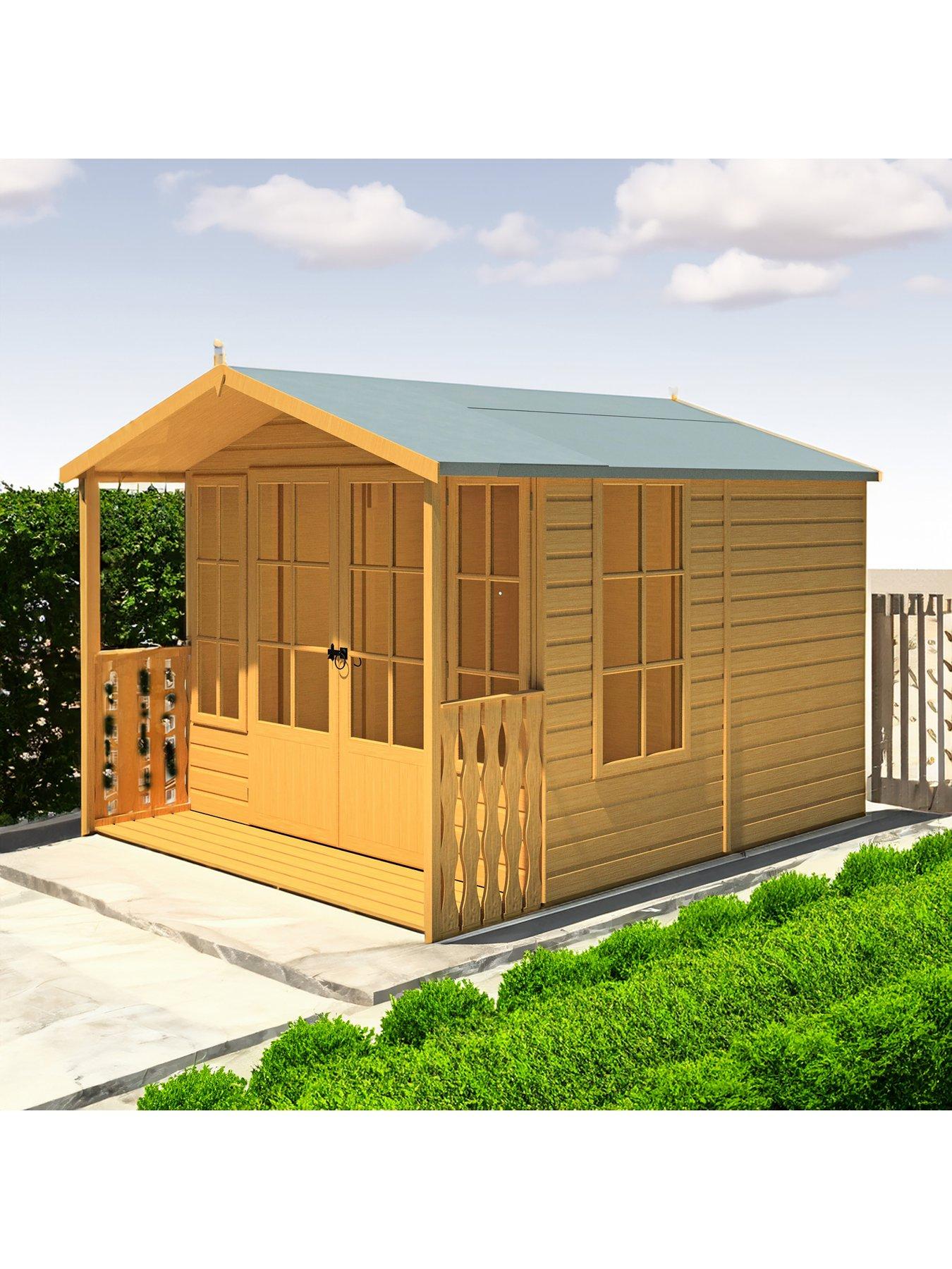 Image 2 of 7 of Shire Delmora 8x10ft Summerhouse With Veranda