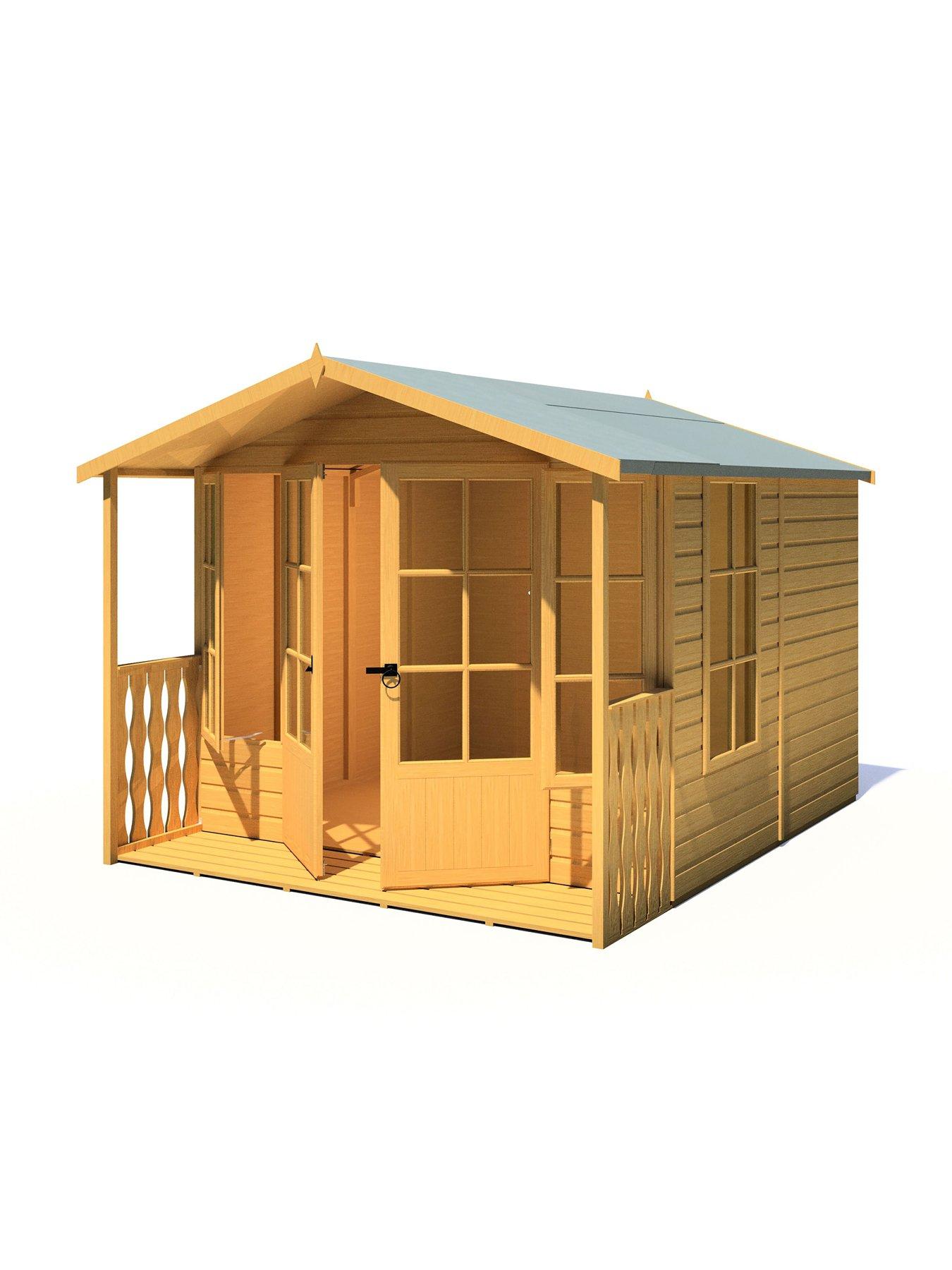 Image 5 of 7 of Shire Delmora 8x10ft Summerhouse With Veranda