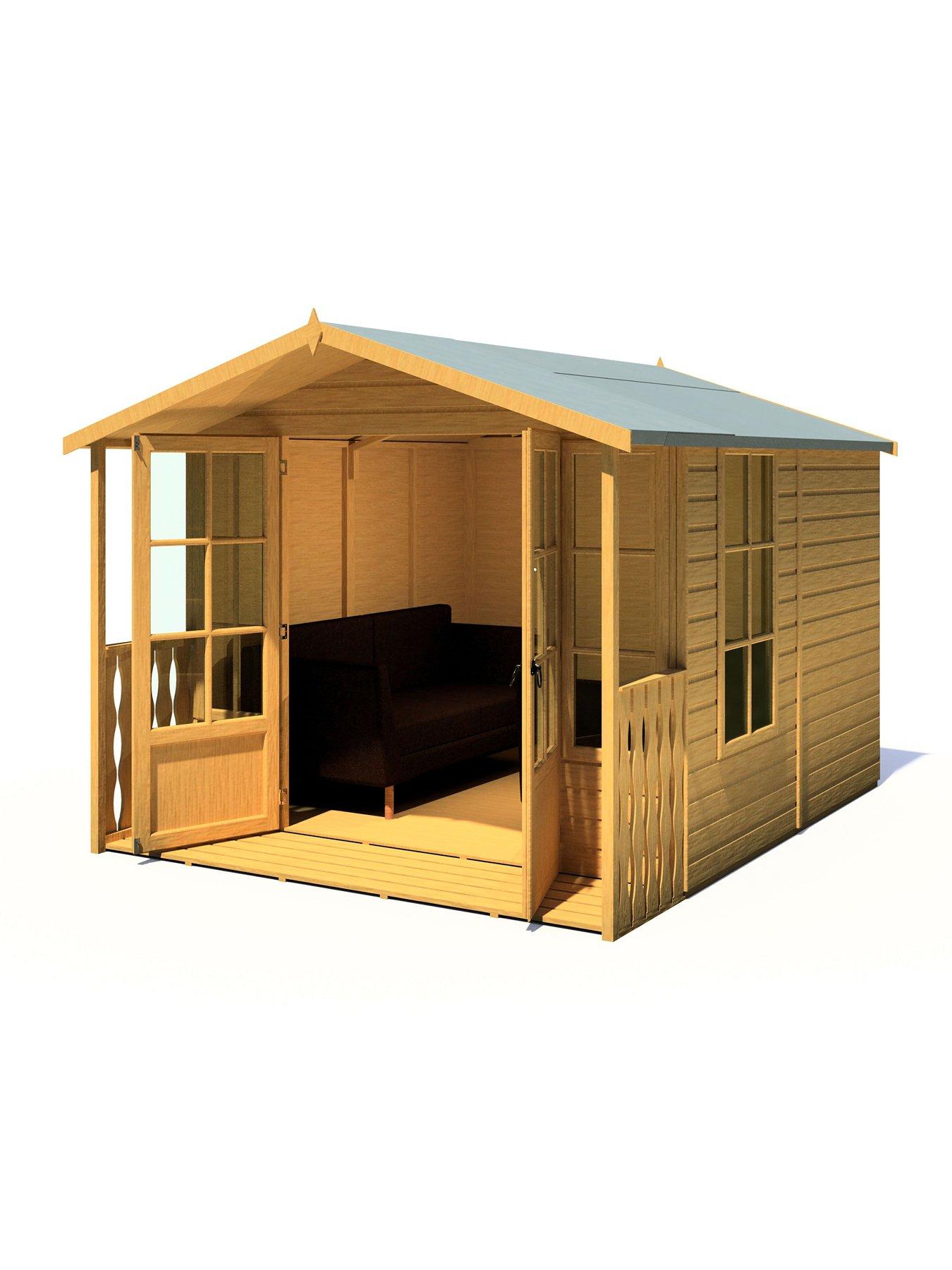 Image 6 of 7 of Shire Delmora 8x10ft Summerhouse With Veranda