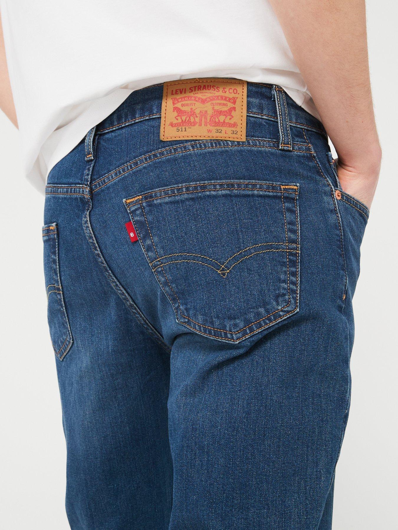 Levi's 511 Slim Fit Jeans - Worn In - Blue | Very.co.uk