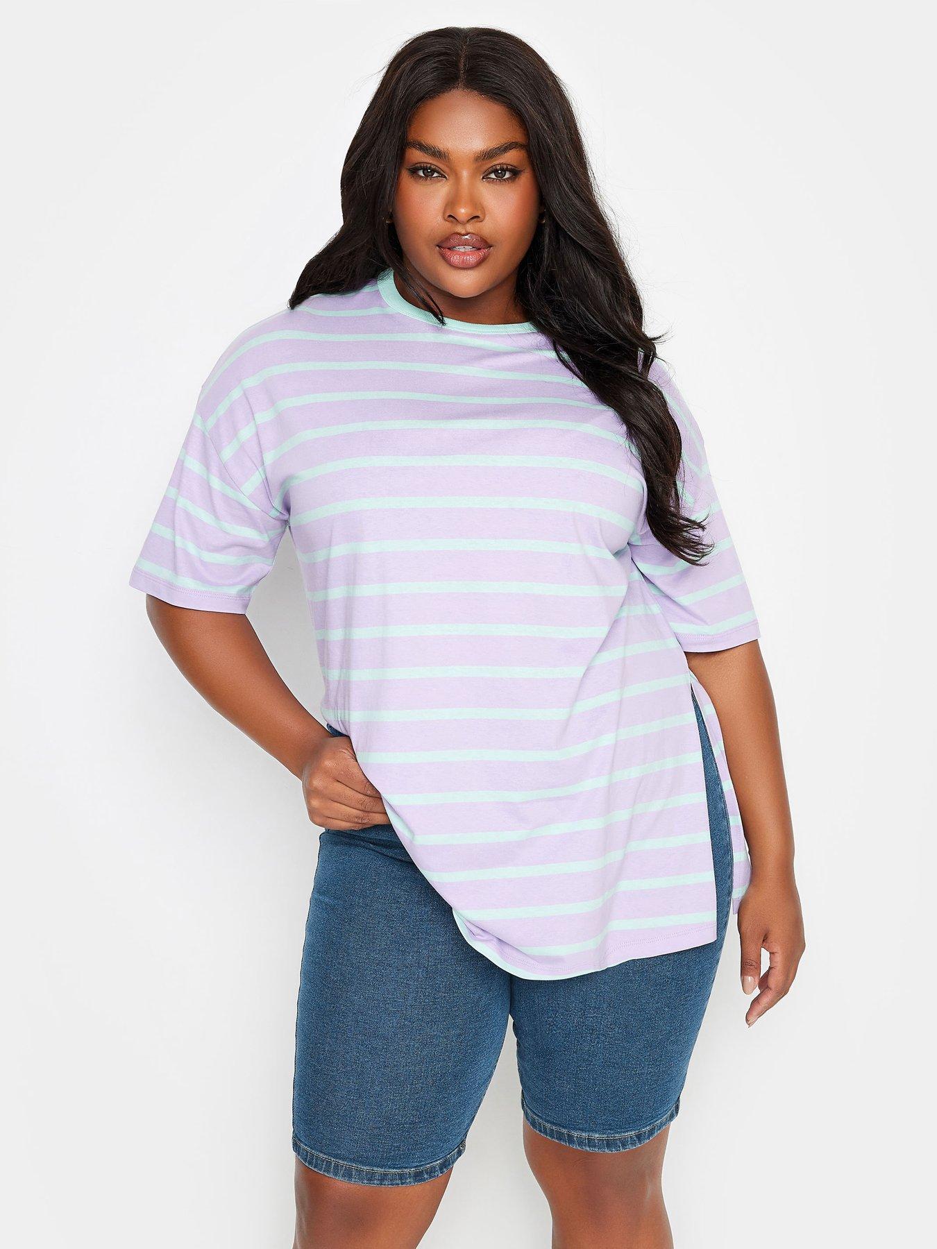 Yours Curve Pull On Denim Cycling Short Mid Blue Very