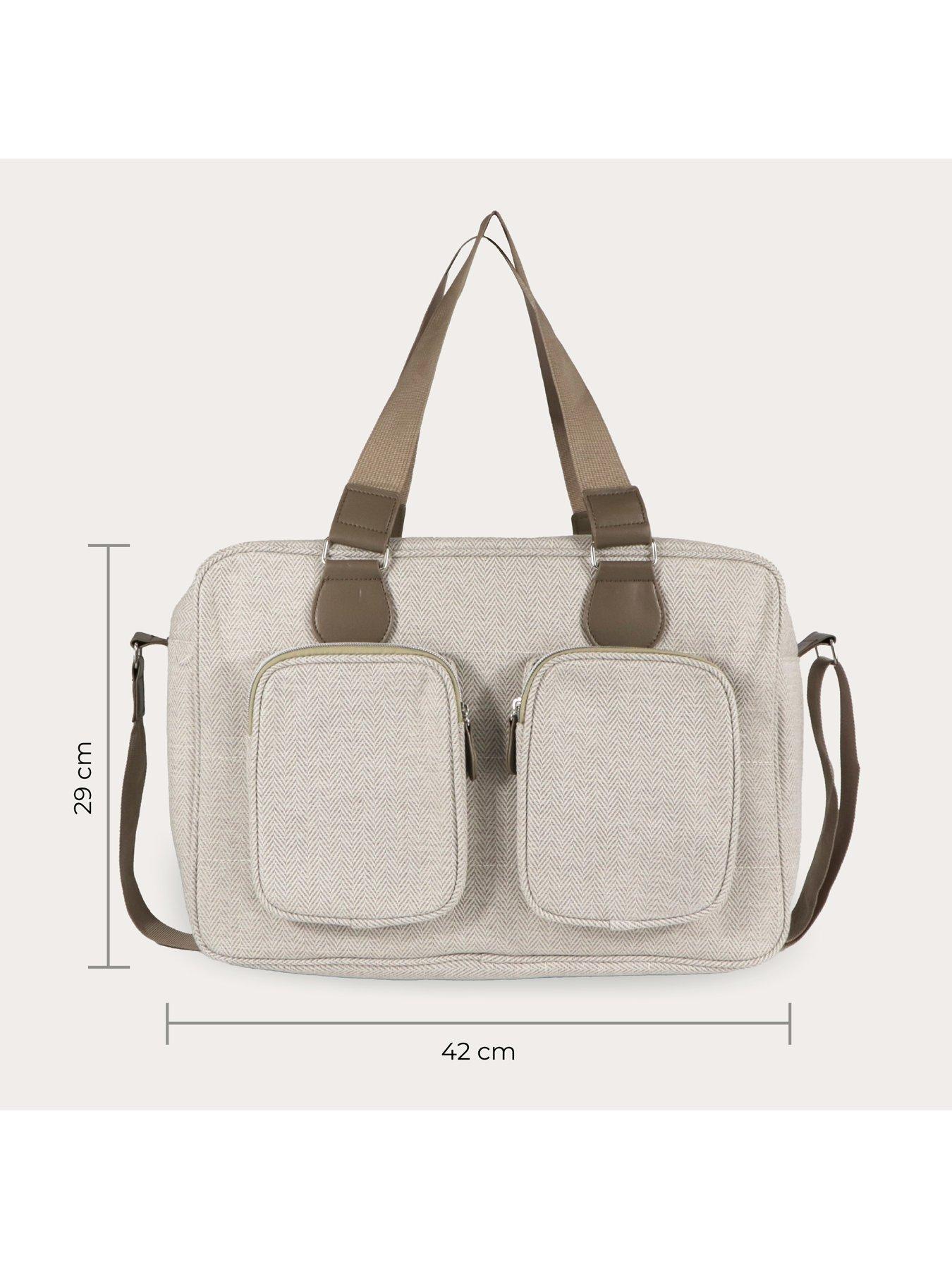 Image 3 of 7 of My Babiie Deluxe Changing Bag - Oatmeal Herringbone