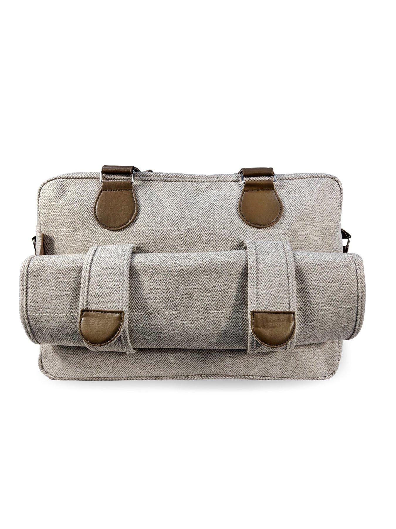 Image 4 of 7 of My Babiie Deluxe Changing Bag - Oatmeal Herringbone