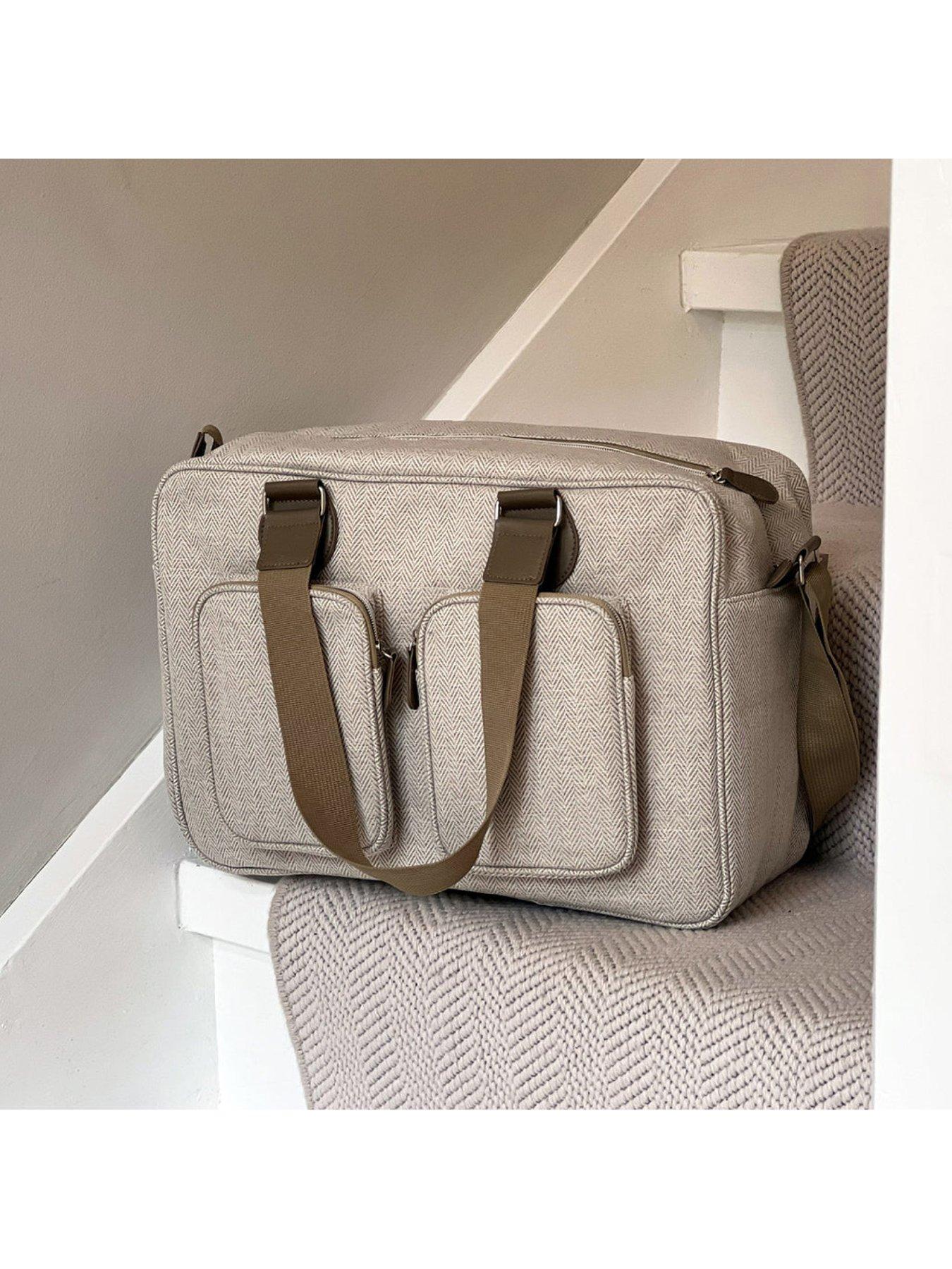 Image 5 of 7 of My Babiie Deluxe Changing Bag - Oatmeal Herringbone
