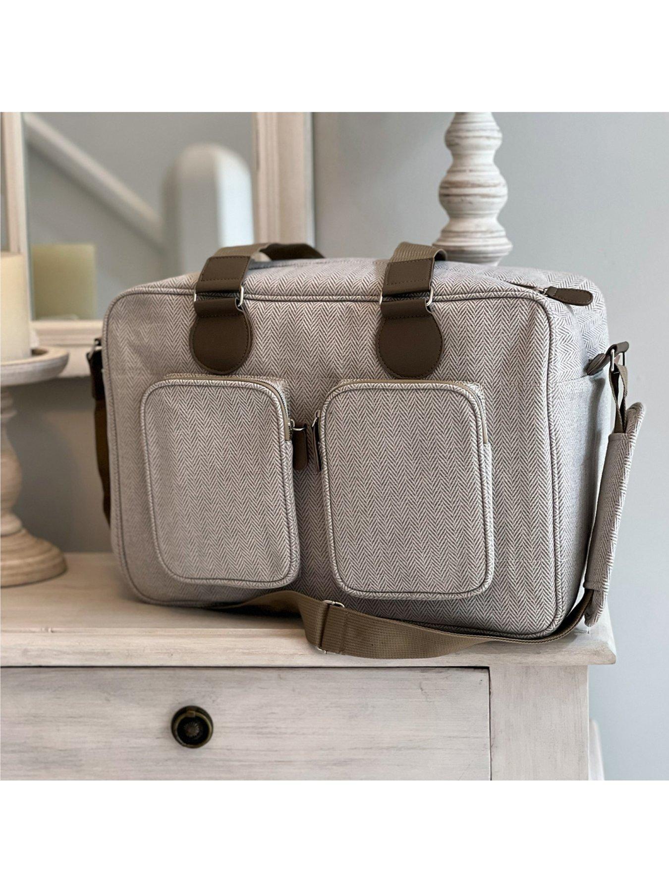 Image 7 of 7 of My Babiie Deluxe Changing Bag - Oatmeal Herringbone