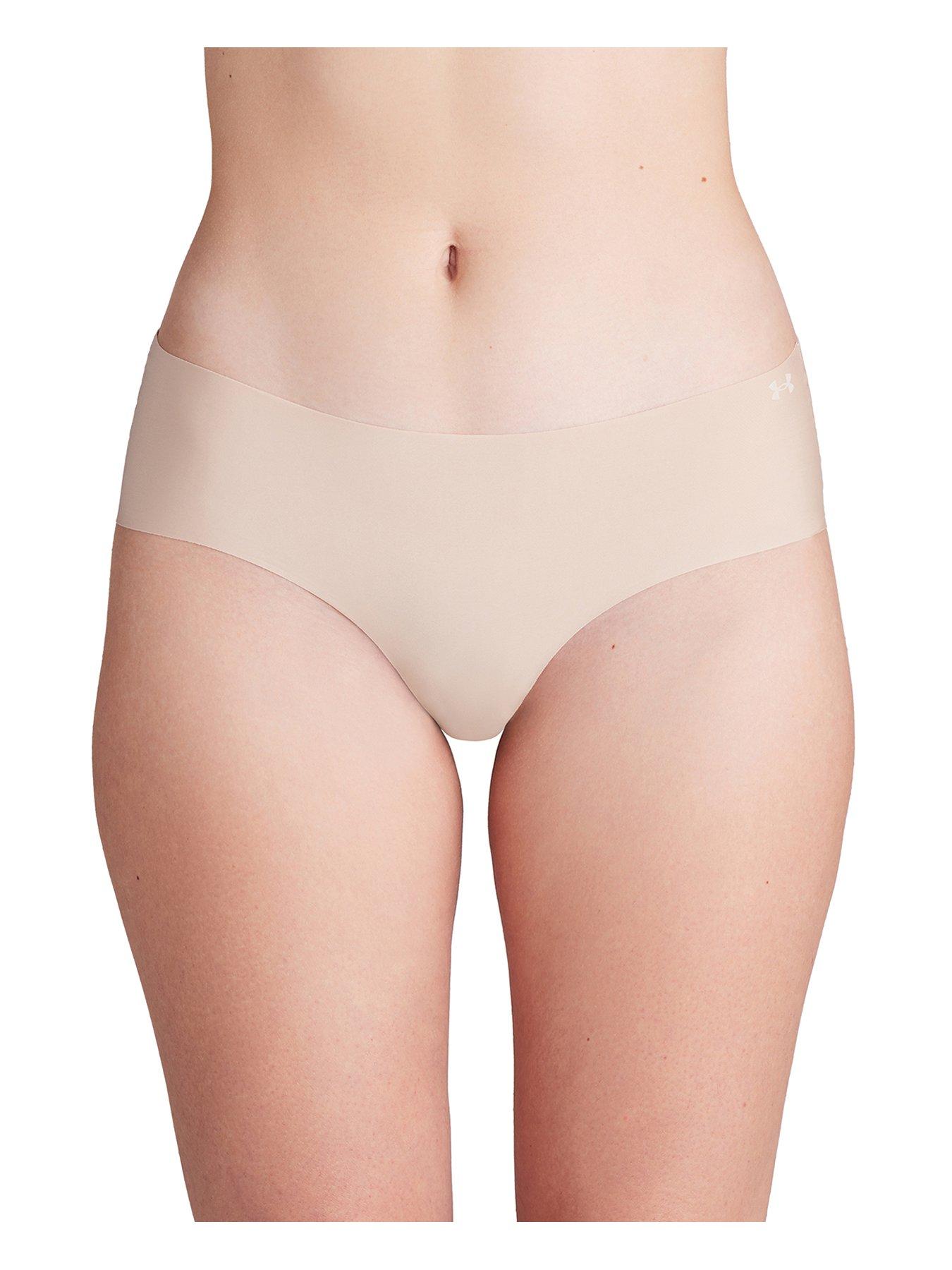 Image 2 of 3 of UNDER ARMOUR Women's Pure Stretch 3 Pack Hipsters - Nude