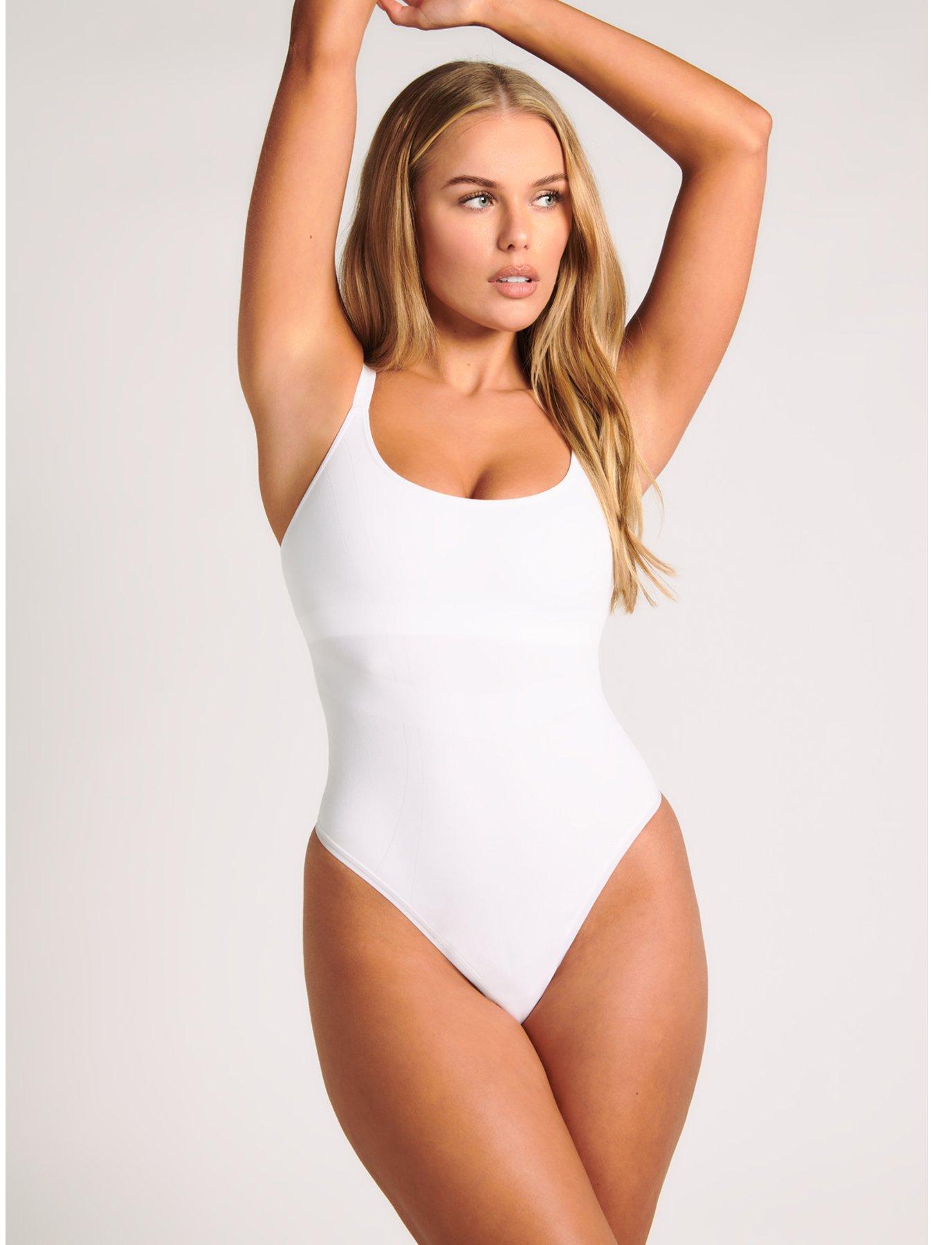 Image 3 of 4 of Boux Avenue Smoothing Thong Bodysuit - 01 Light - White