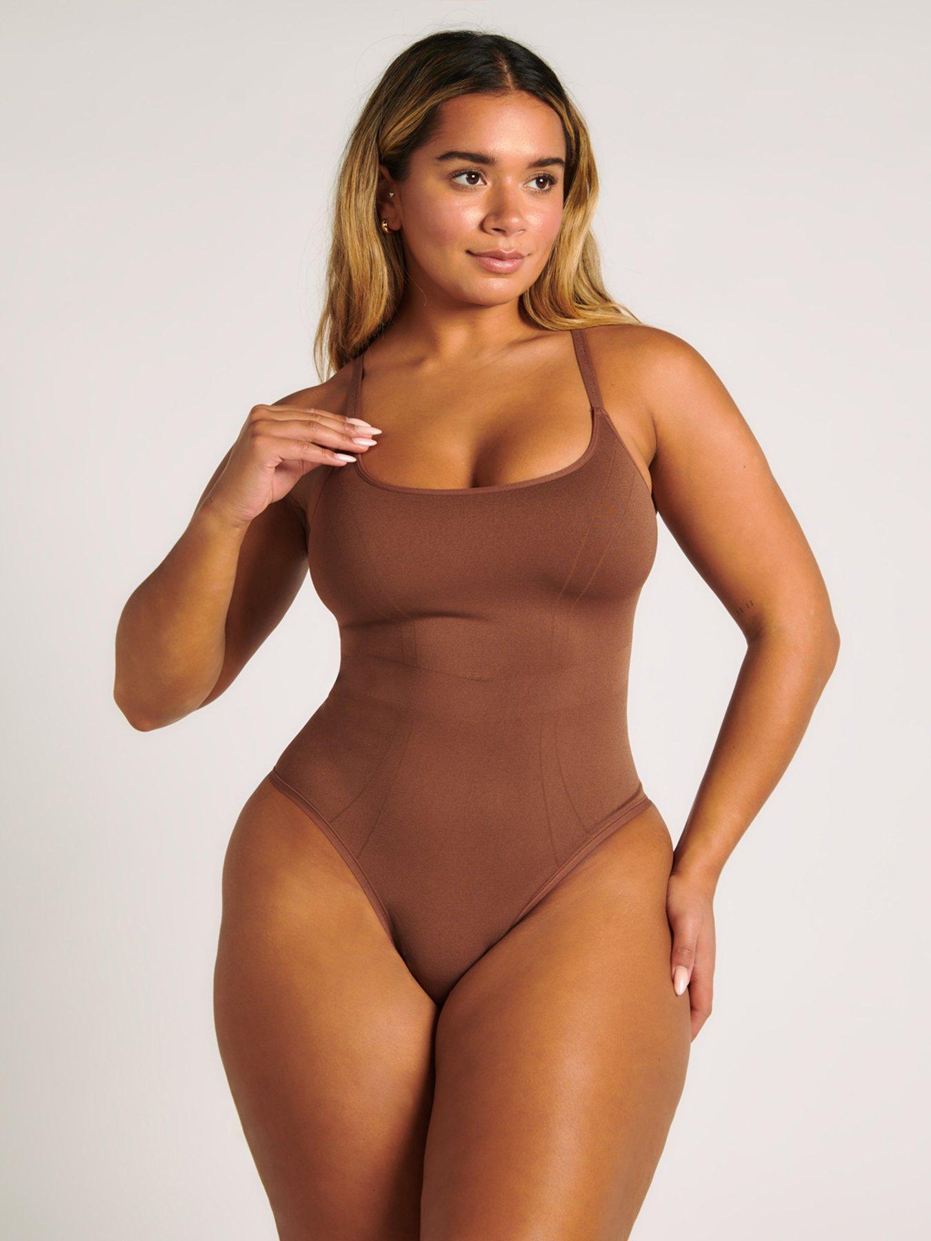undefined Smoothing Thong Bodysuit - 04 Deep - Brown