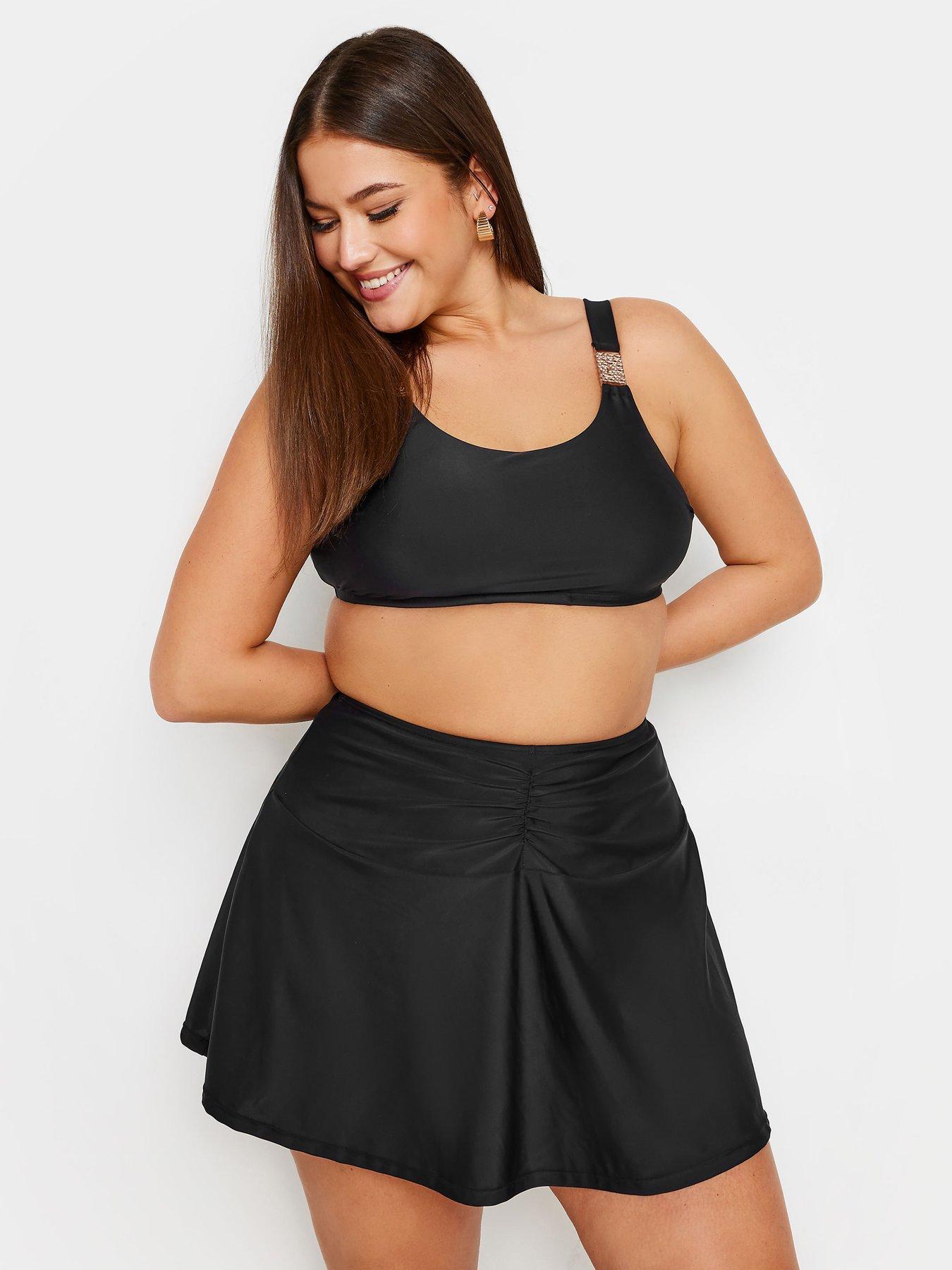 Black swim skirt uk sales