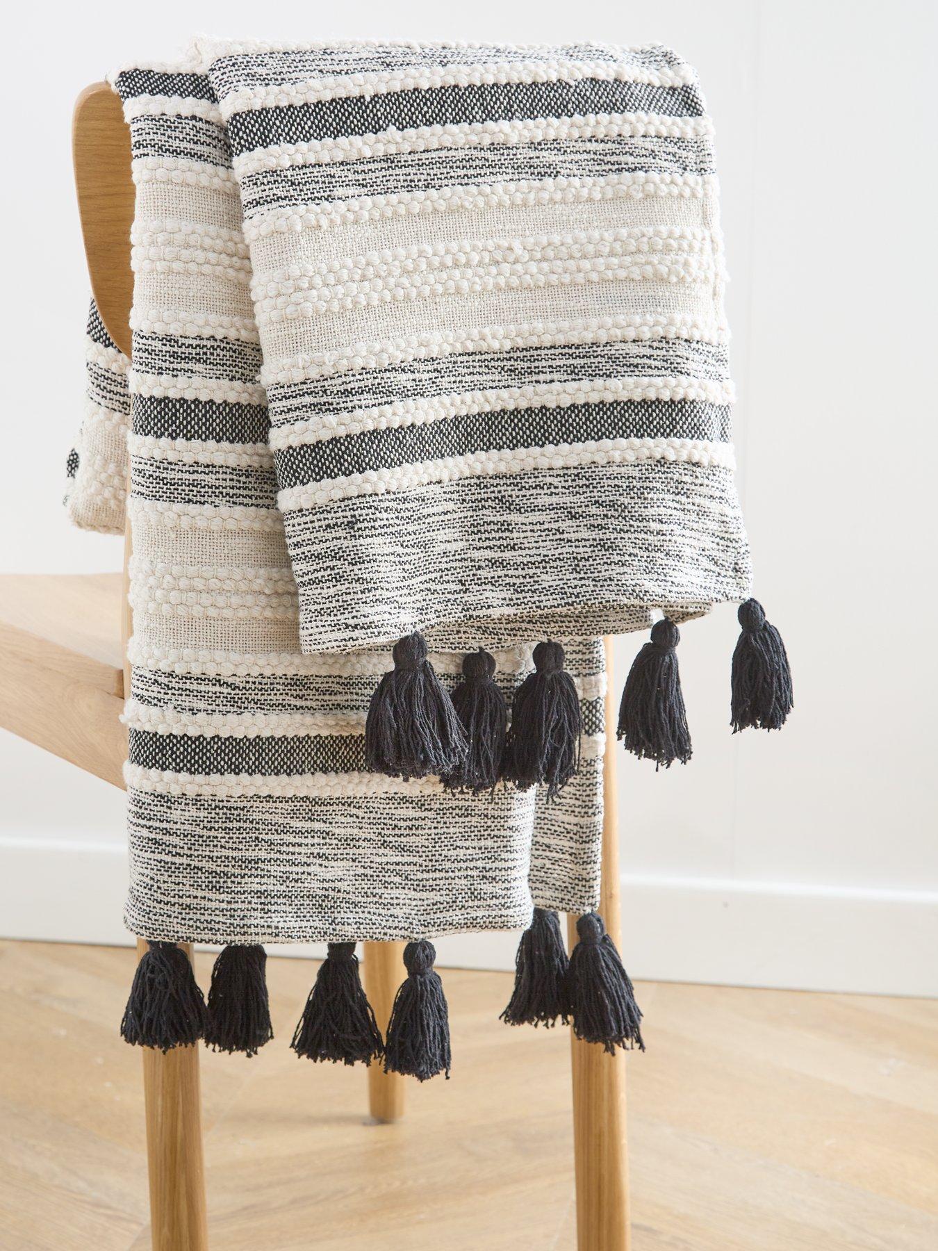 Very Home Viola 100% Cotton Woven Throw