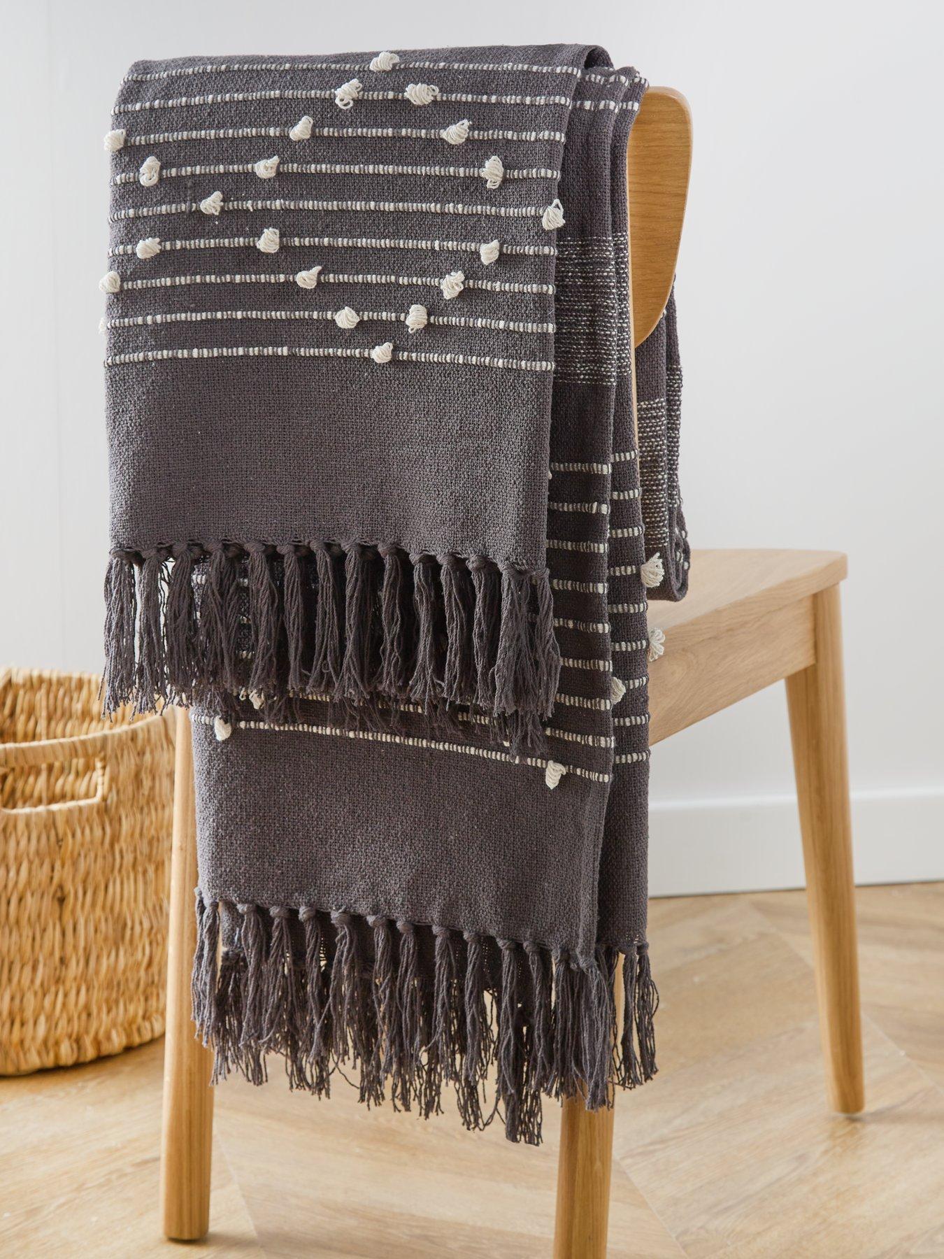 Very Home Julietta Throw - Grey
