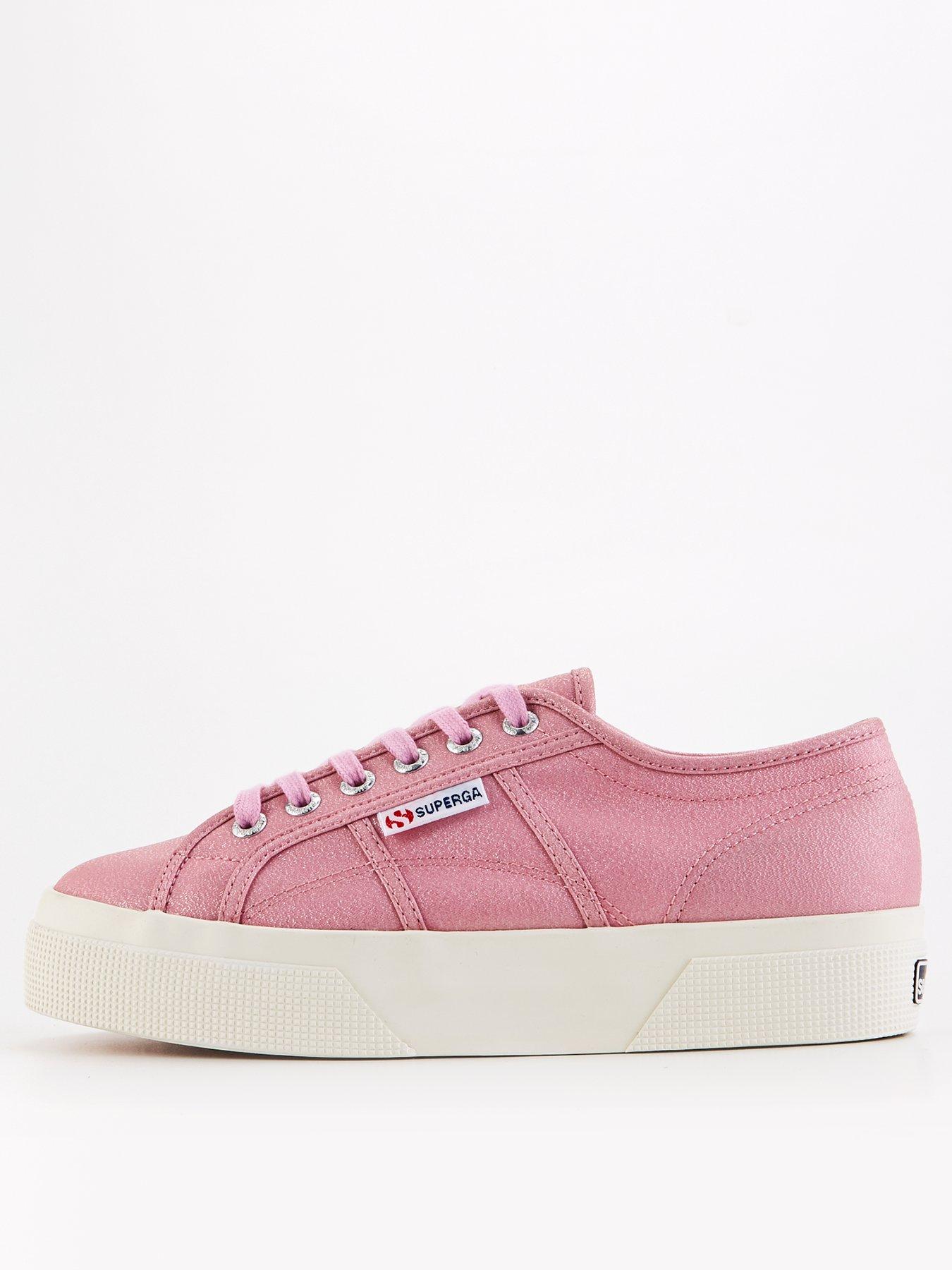 undefined 2740 Platform Lame Plimsolls - Pink Nosegay F Avorio
