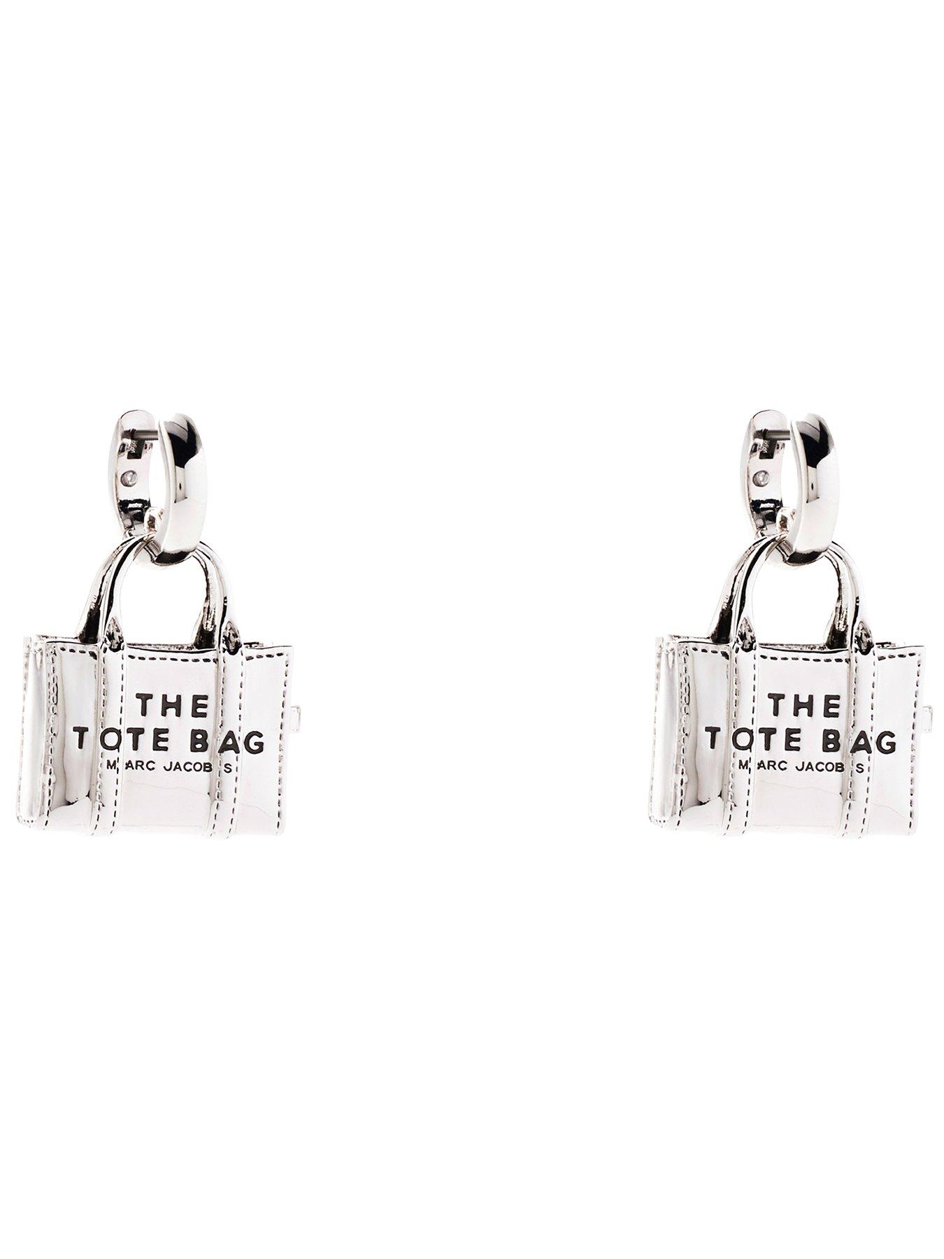 Product photograph of Marc Jacobs The Tote Bag Earrings from very.co.uk
