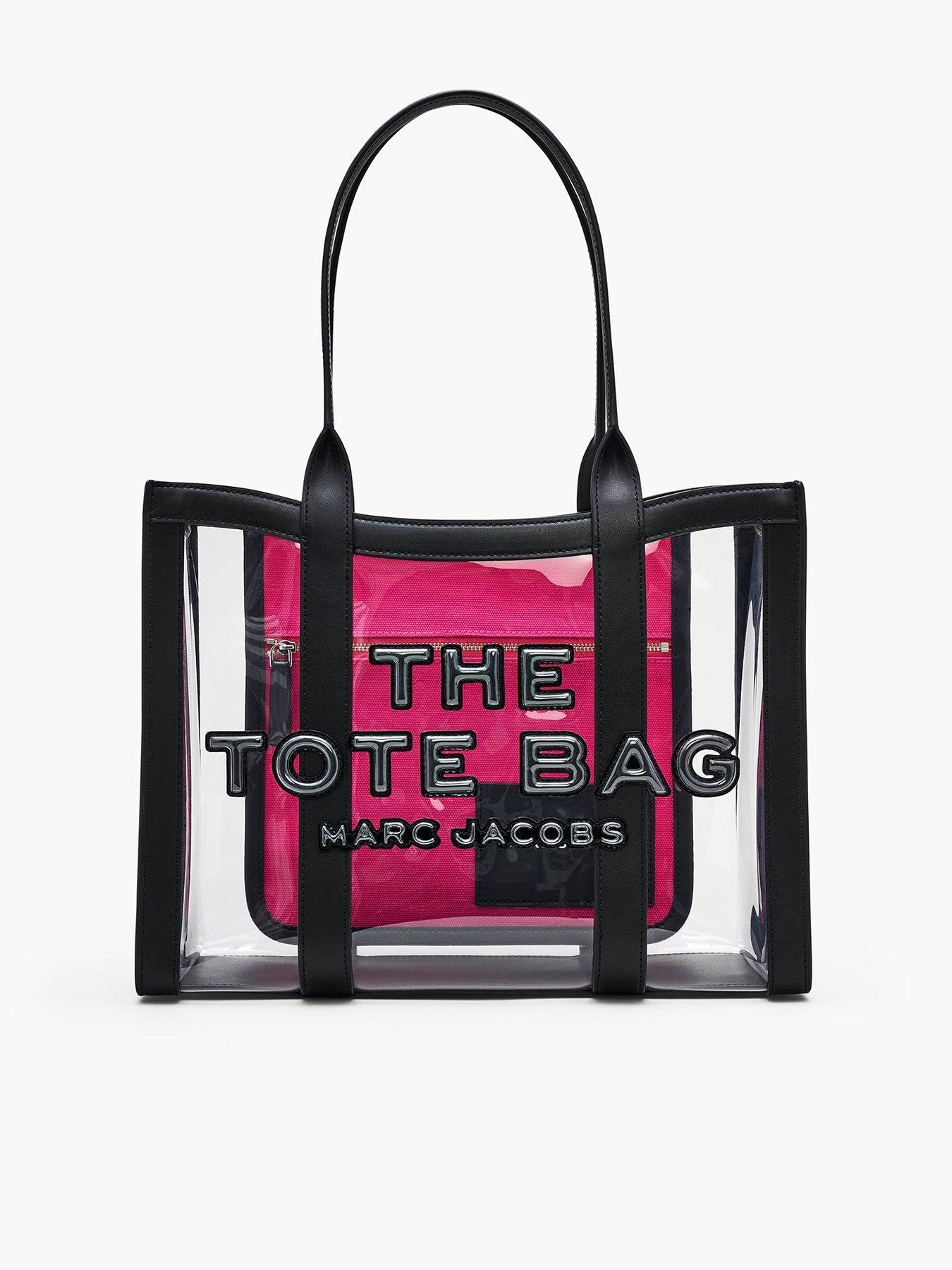 The Clear Medium Tote Bag Black Clear