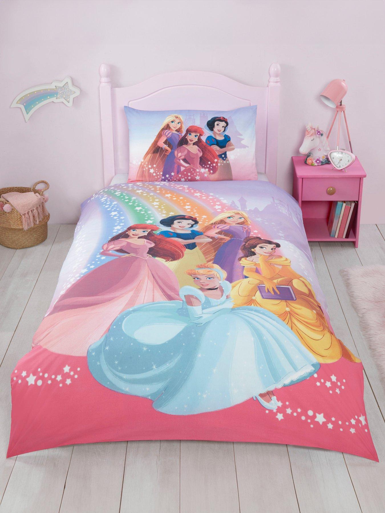 Disney princess duvet cover single on sale