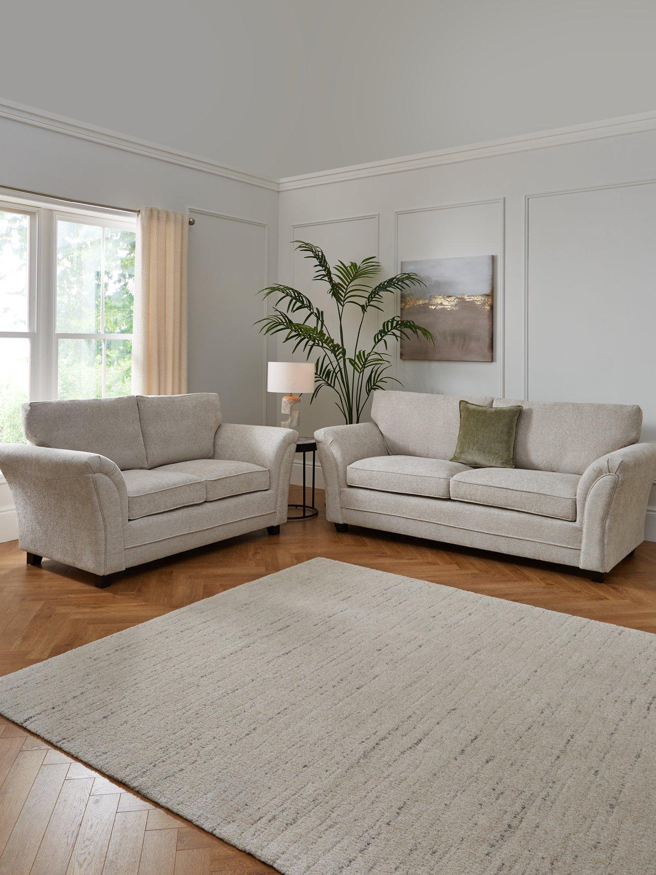 The Very Collection Dury Chunky Weave Standard Back 3 Seater + 2 Seater Sofa Set (Buy  &  SAVE!) - FSC® Certified