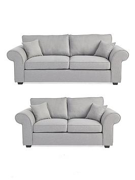 Product photograph of Very Home Beatrice Herringbone 3 Seater 2 Seater Sofa Set Buy Amp Save - Fsc Reg Certified from very.co.uk