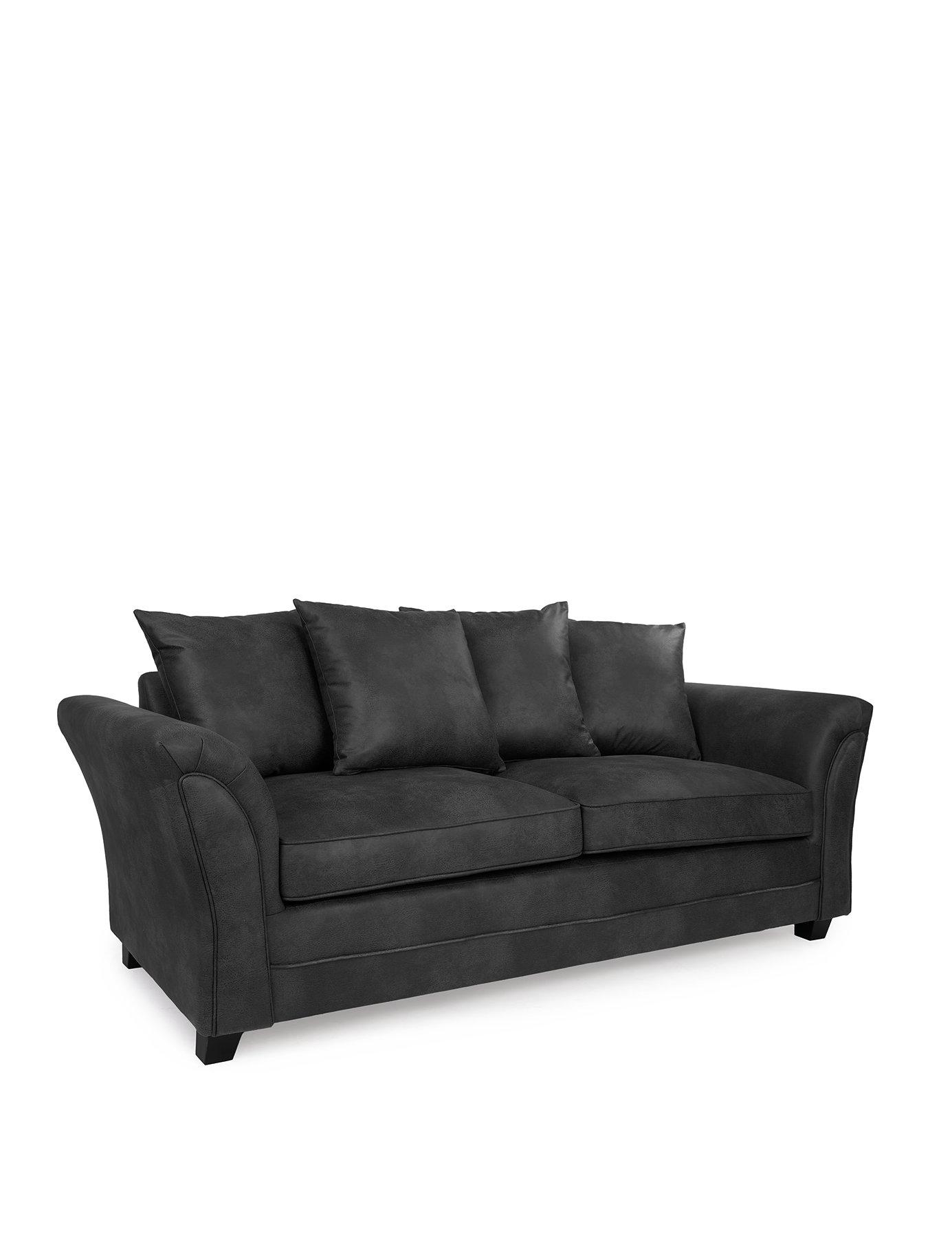 Image 3 of 6 of Very Home Dury Leather Look 3 + 2 Seater Sofa Set (Buy &amp; SAVE!) -&nbsp;FSC&reg; Certified