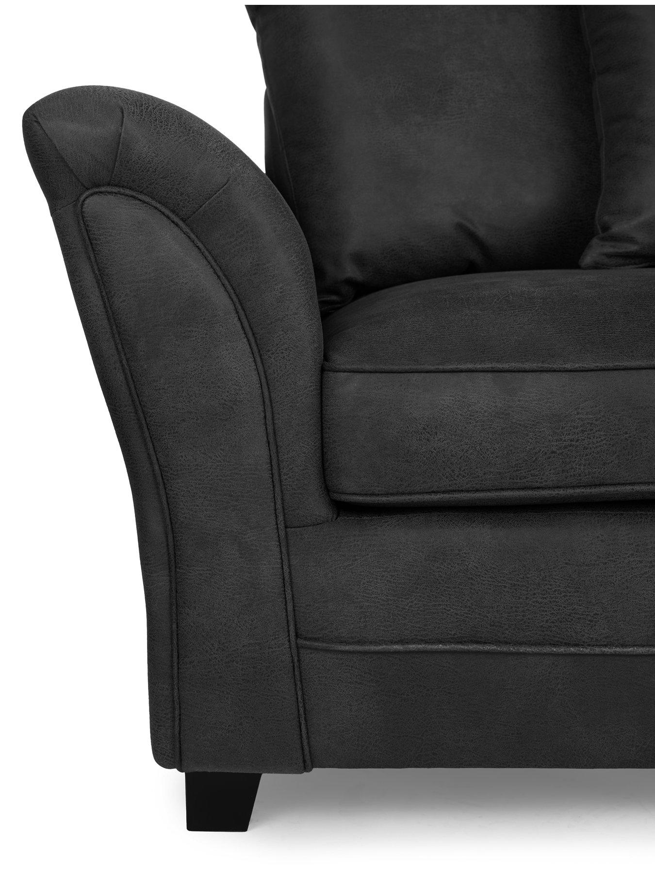 Image 4 of 6 of Very Home Dury Leather Look 3 + 2 Seater Sofa Set (Buy &amp; SAVE!) -&nbsp;FSC&reg; Certified