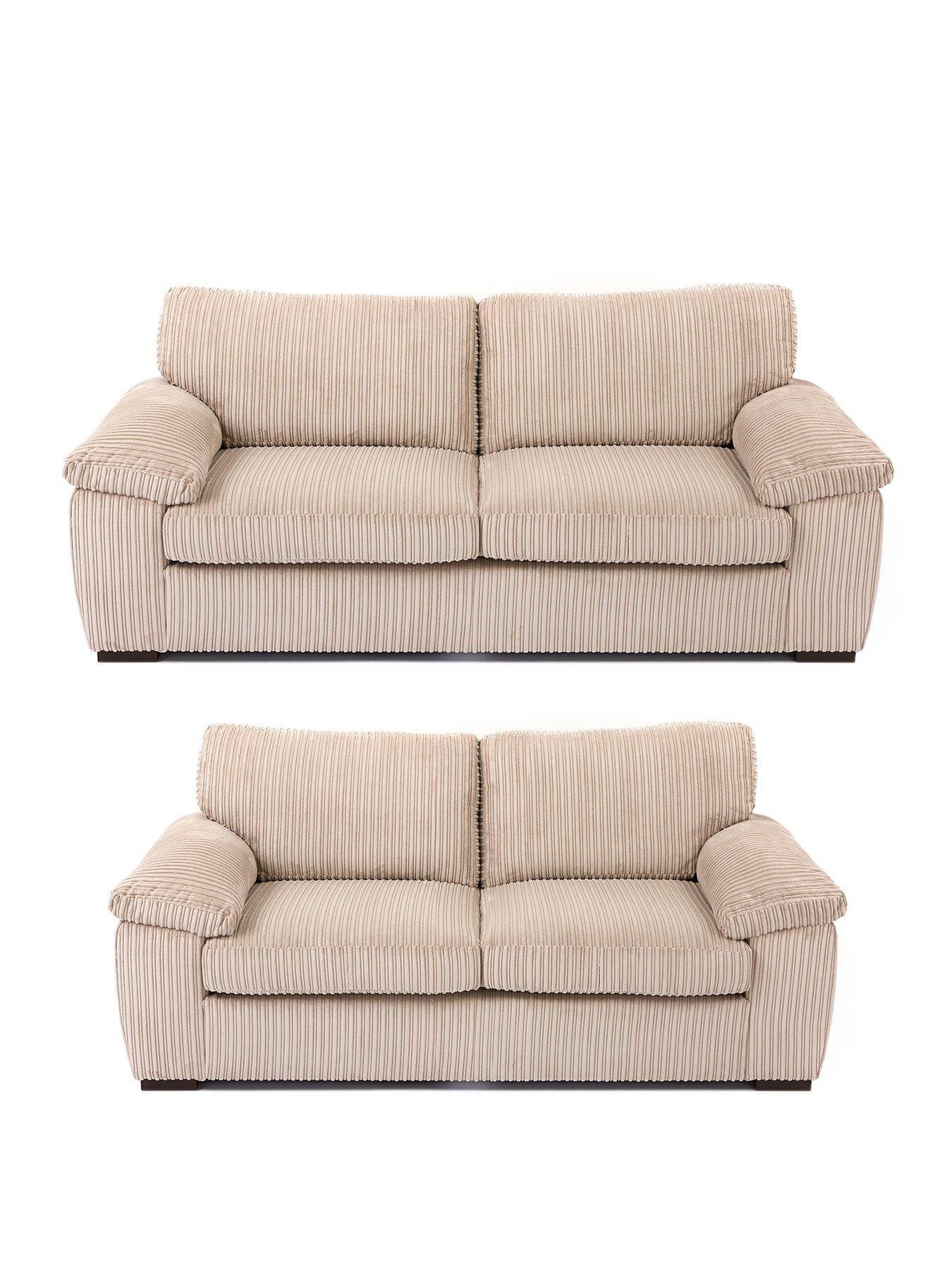 undefined Amalfi Standard Back 3 + 2 Seater Sofa Set - Cream (Buy  &  SAVE!) - FSC® Certified