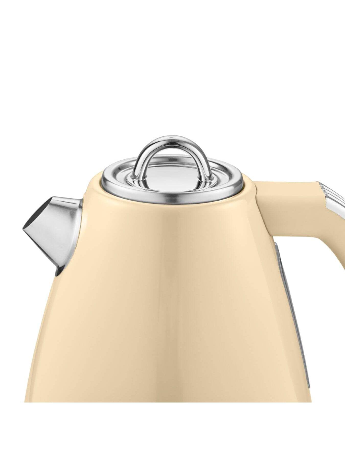 Swan SK19020CN Retro Jug Kettle Fast Boil Easy Pour 360 Degree Base 1.5L 3000W Cream Very