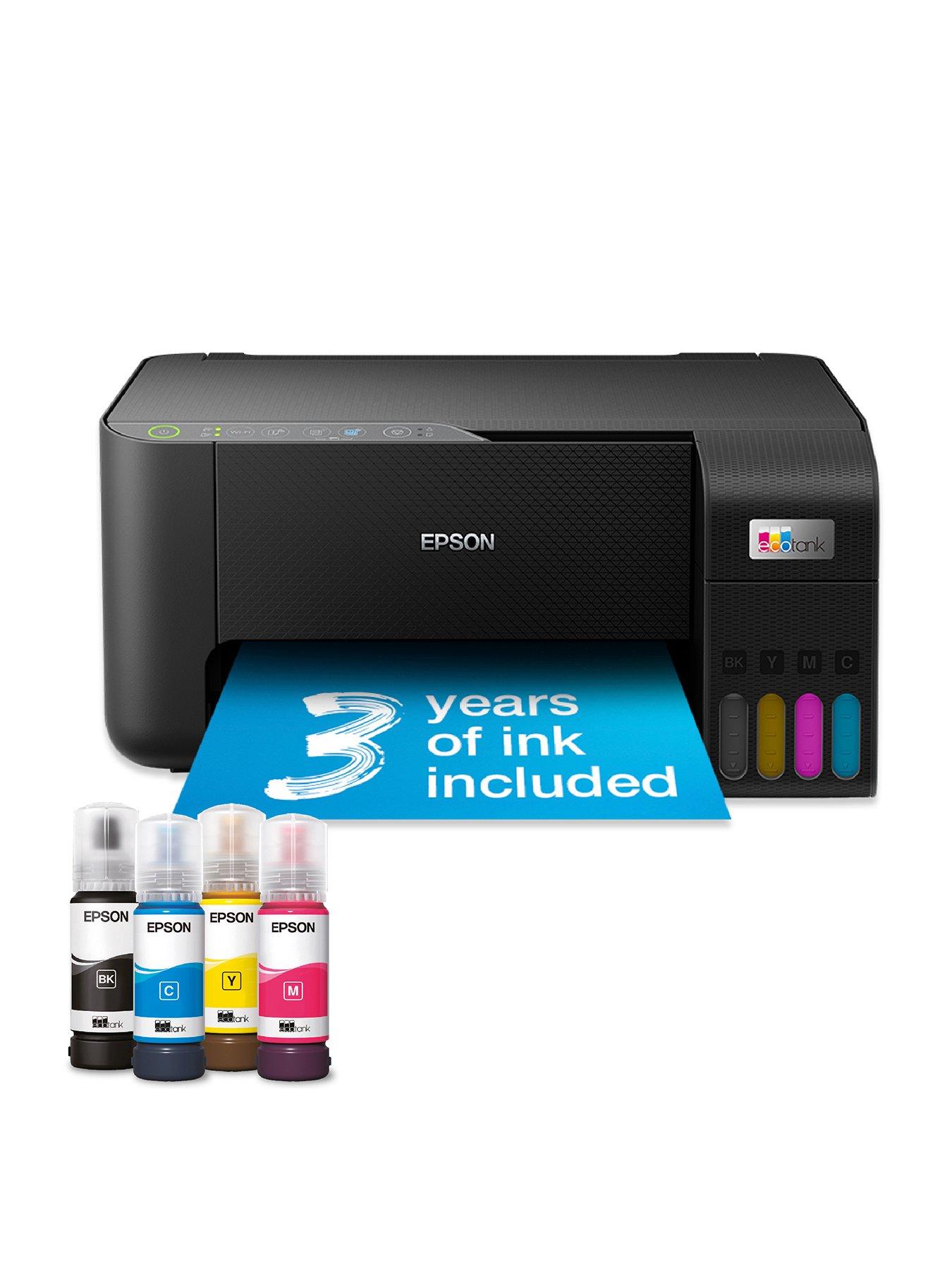 Epson EcoTank ET-2860 A4 Multifunction Wi-Fi Ink Tank Printer, With Up To 3 Years Of Ink Included
