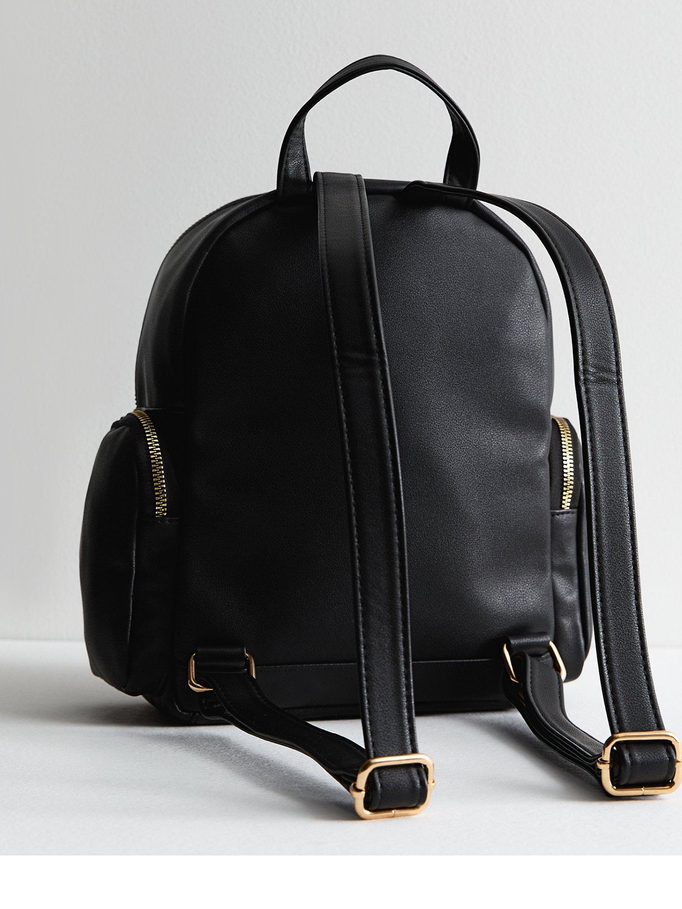 New Look Black Debossed Midi Backpack | Very.co.uk