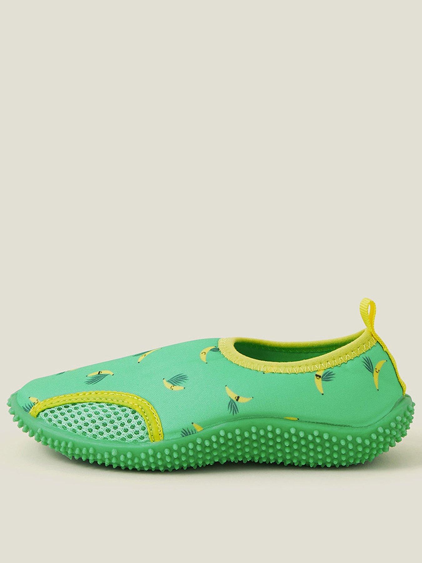 Accessorize Girls Banana Swim Shoes - Green