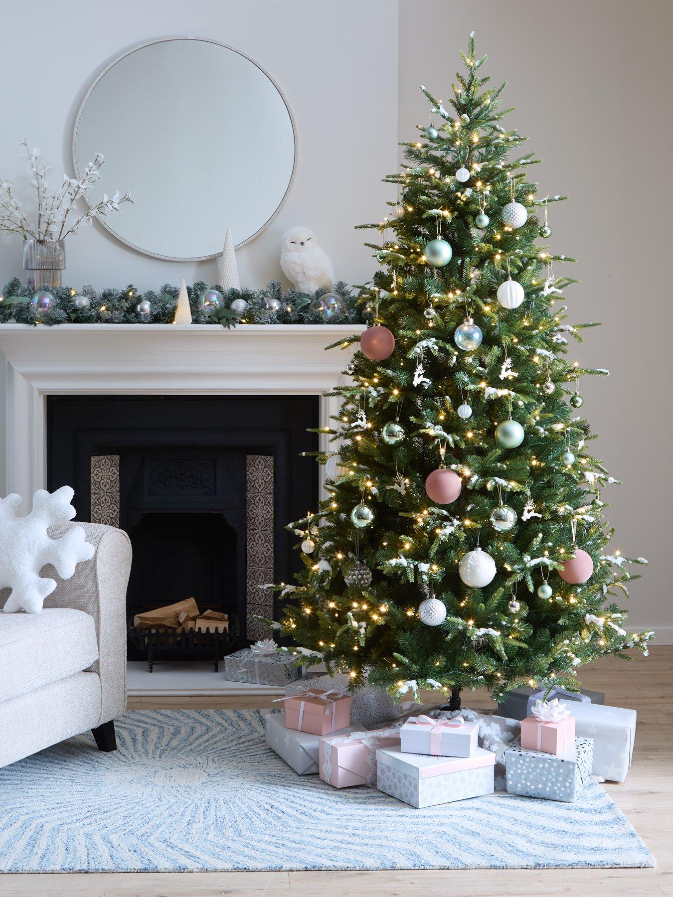 undefined 7ft Ashdown Pre Lit Snow Tipped Christmas Tree