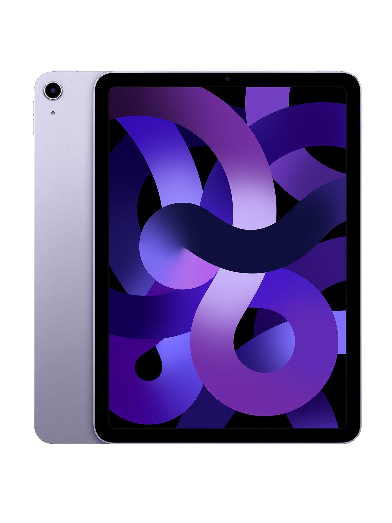 Apple iPad Air (M1, 2022) 64Gb, Wi-Fi, 10.9-inch - Purple | very.co.uk